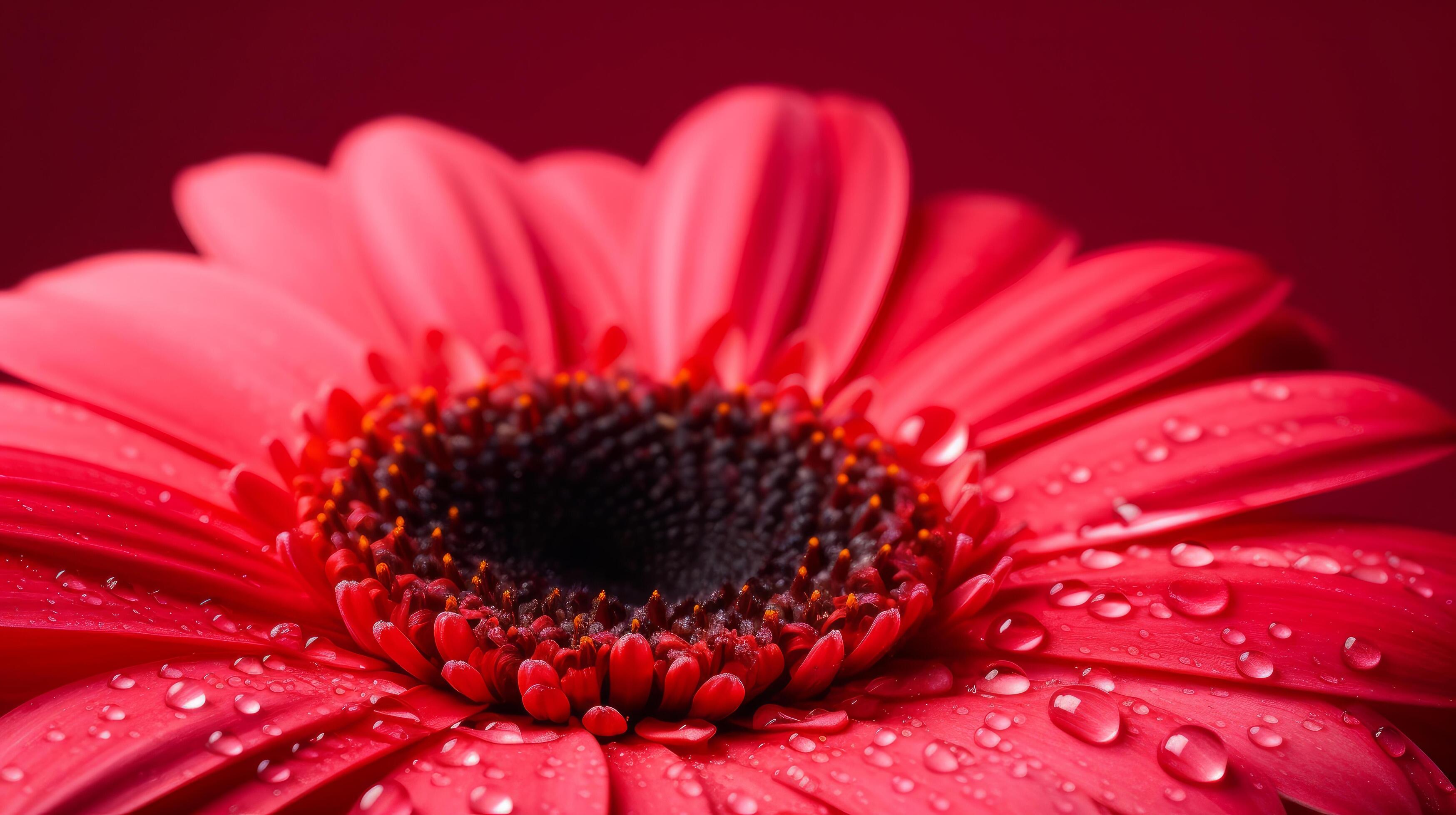 Pink gerbera flower. Illustration Stock Free