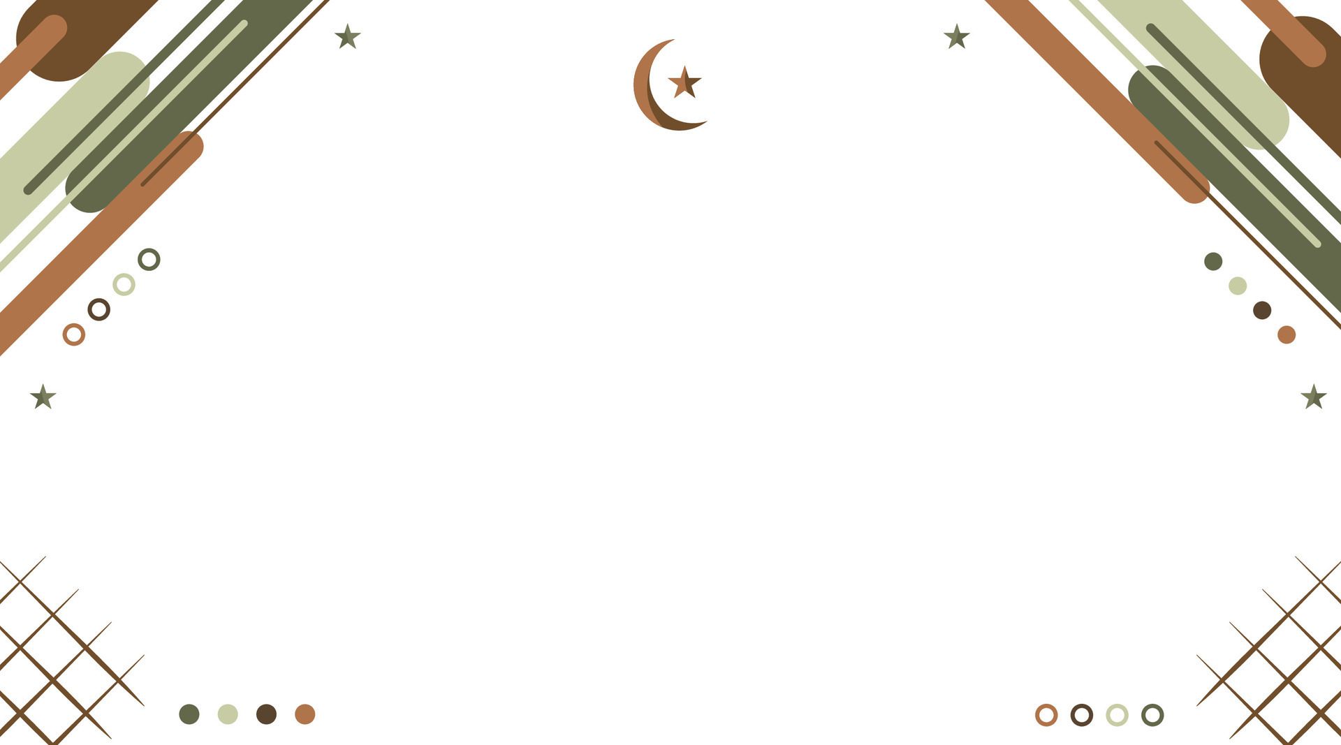 Simple islamic background banner template Free Vector