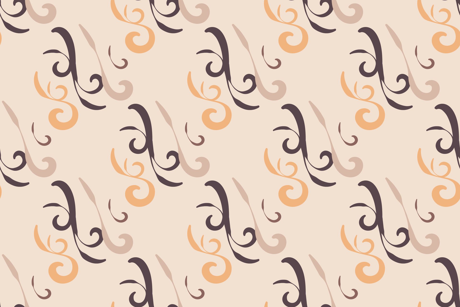 Vector Seamless Abstarct Pattern with brush effect Free Vector