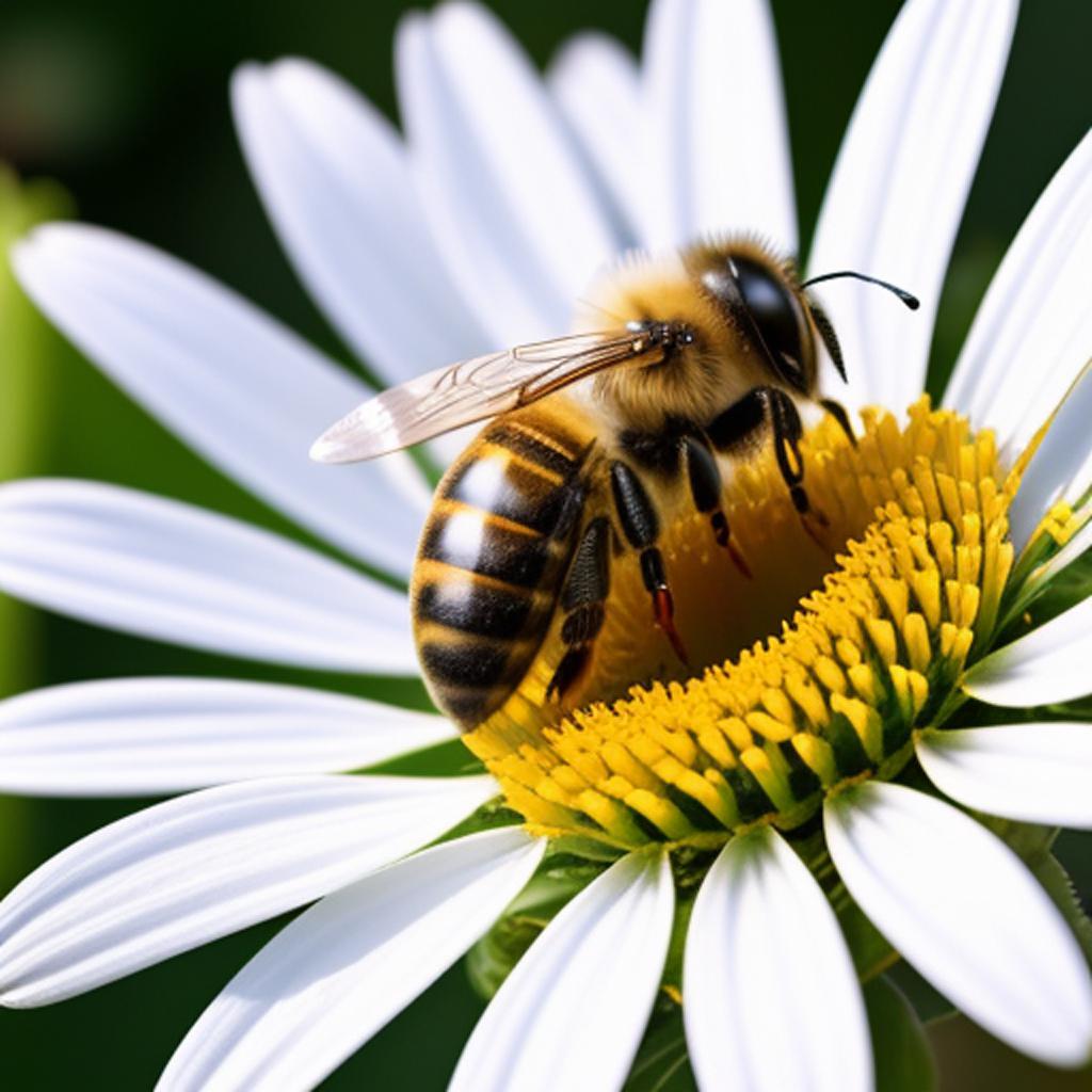 Honeybee on a flower by @ai_generated