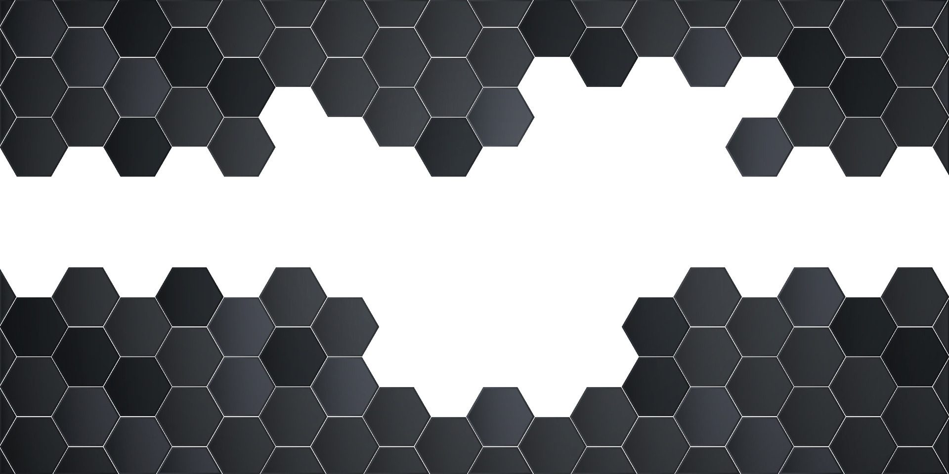 Honeycomb hexagon isolated on white background. illustration. Black hexagon pattern look like honeycomb Free Vector