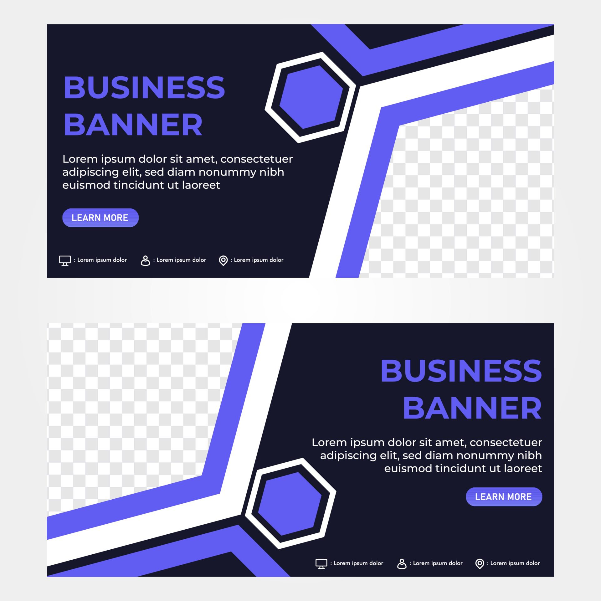 business banner template. promotion banner design template Free Vector