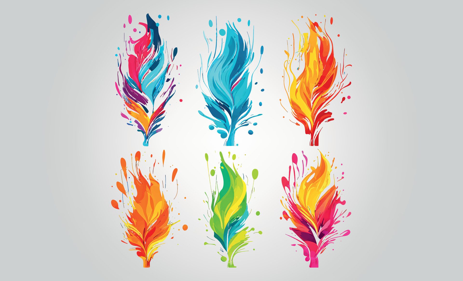 Watercolor detailed bird feathers pattern, watercolor design set. Free Vector