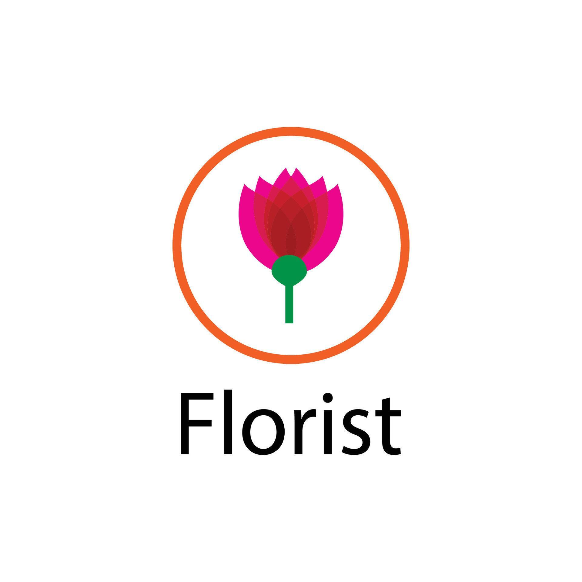 
									Beauty Florist botanical flower design Stock Free