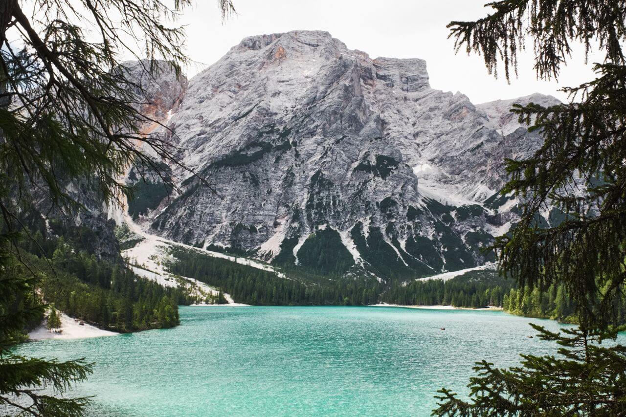 The Beautiful Lago di Braies Stock Free