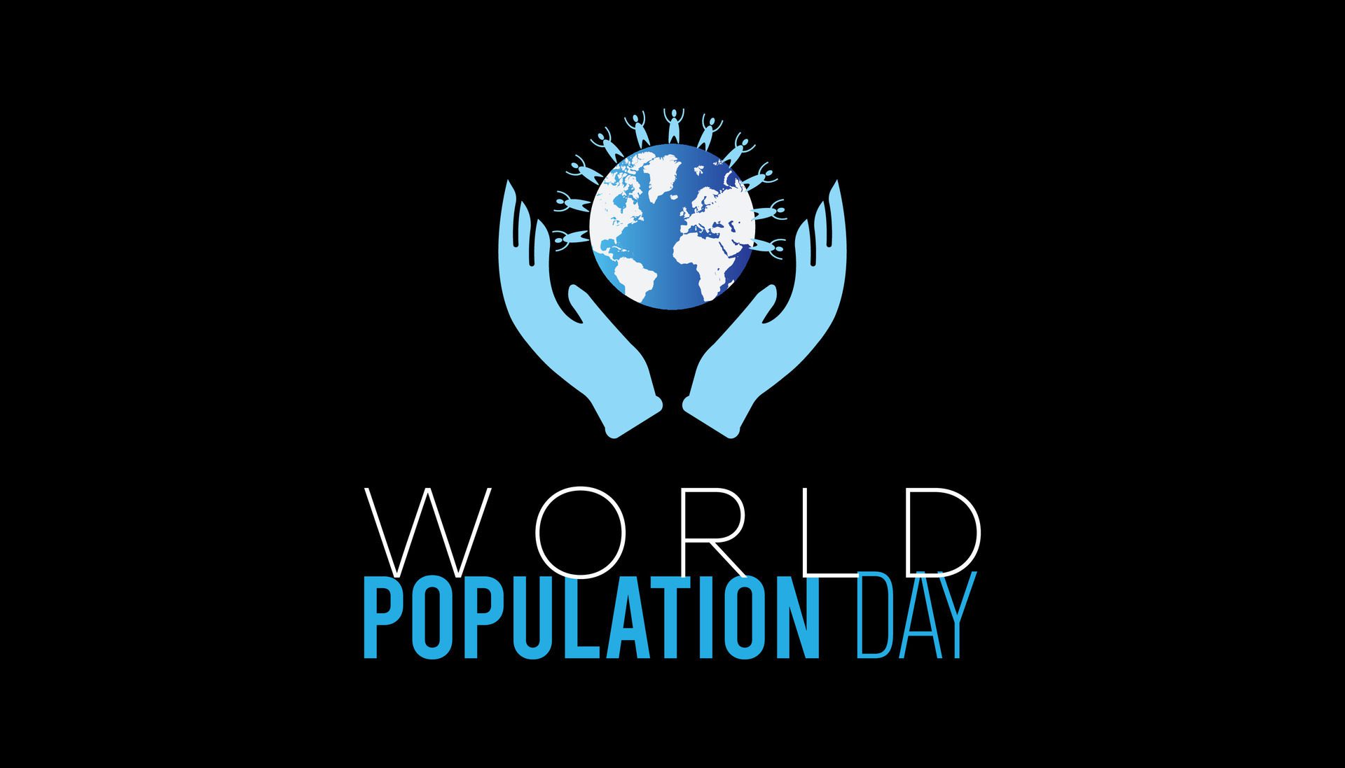 World Population Day observed every year in July. Template for background, banner, card, poster with text inscription. Free Vector