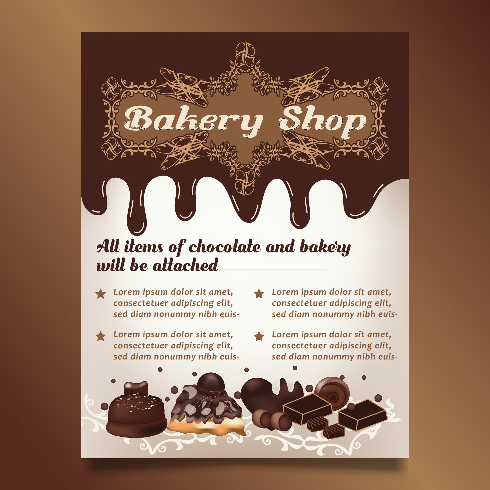 Cake banner design Free Vector