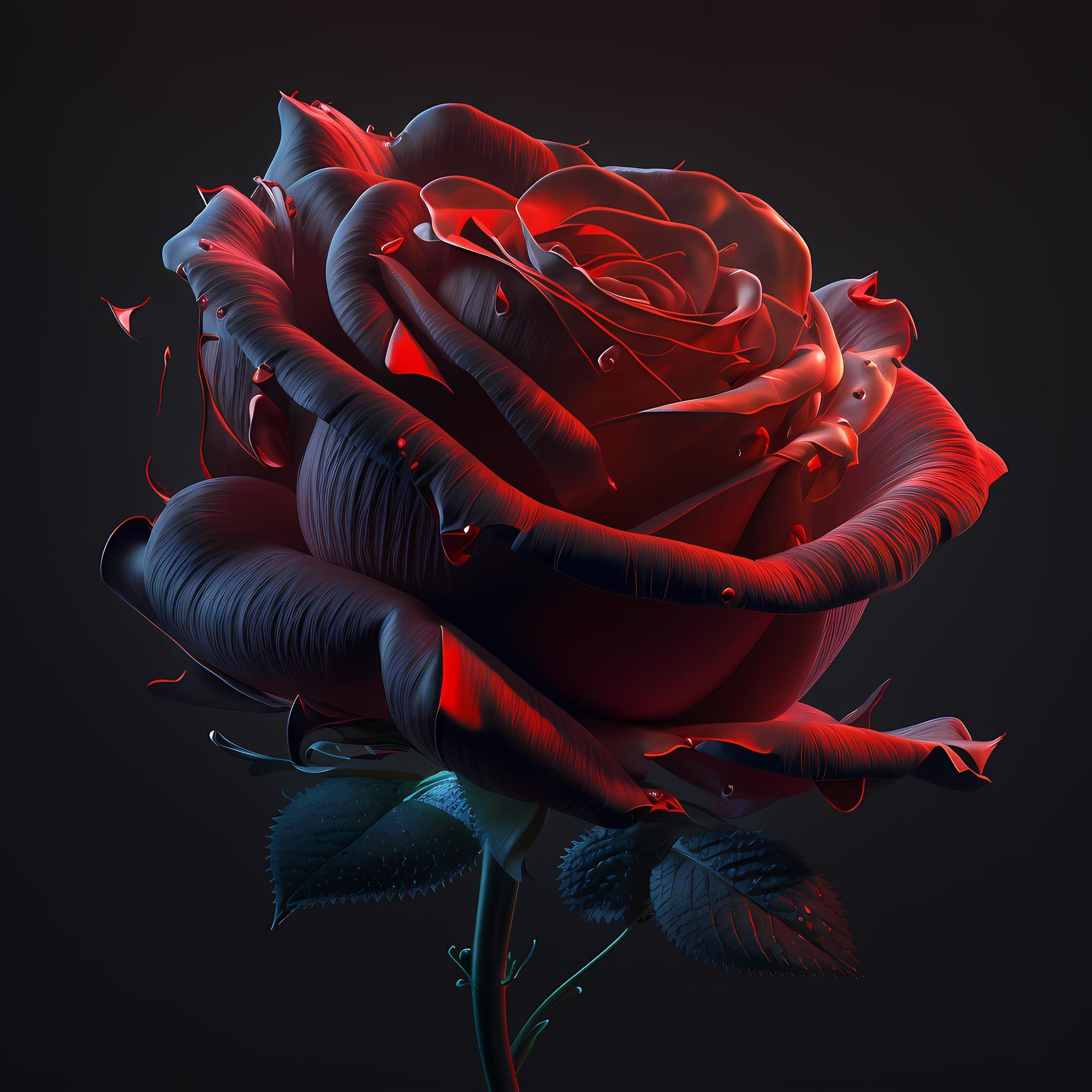 flower rose AI Generated Stock Free