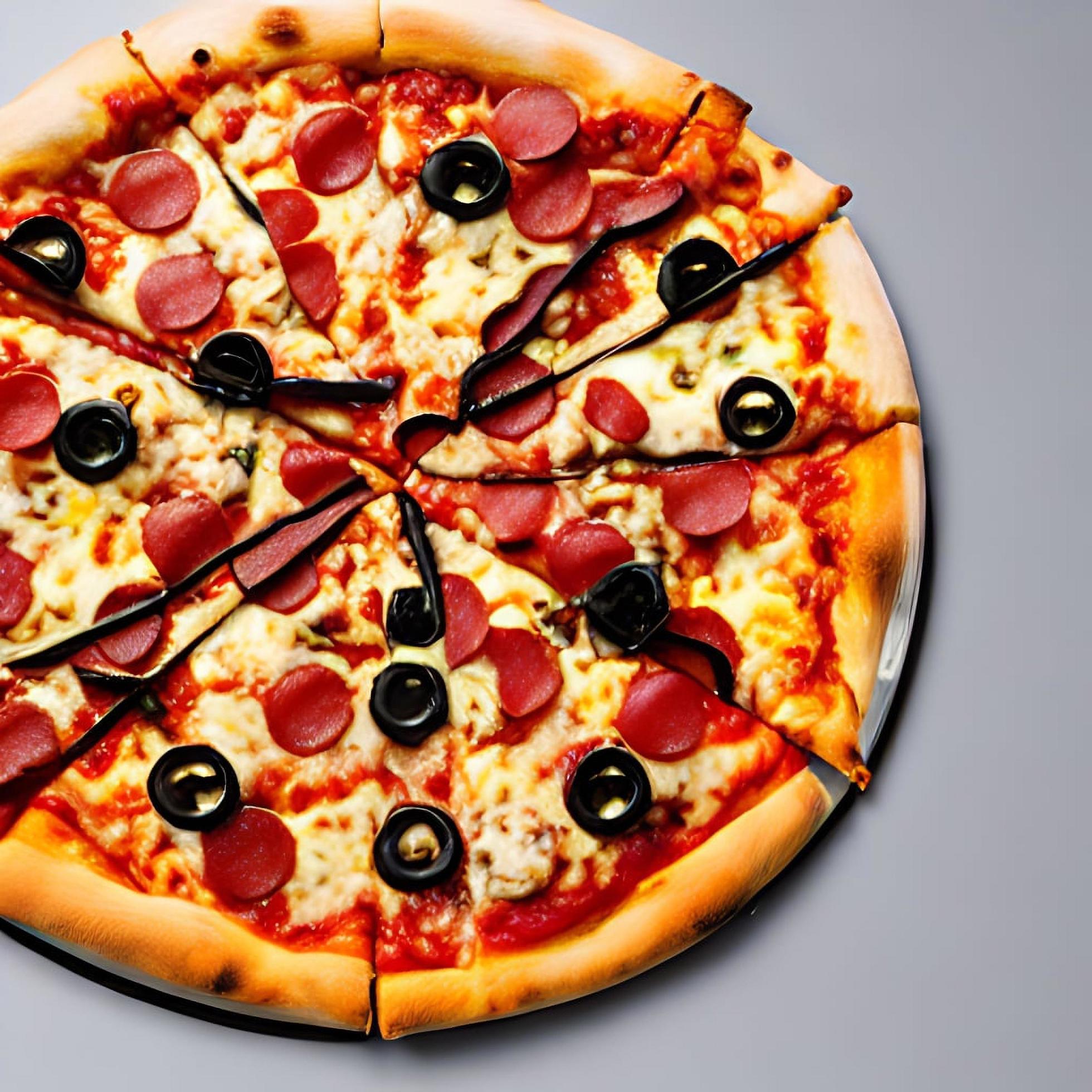 Pizza. Traditional Italian cuisine fast food. Stock Free