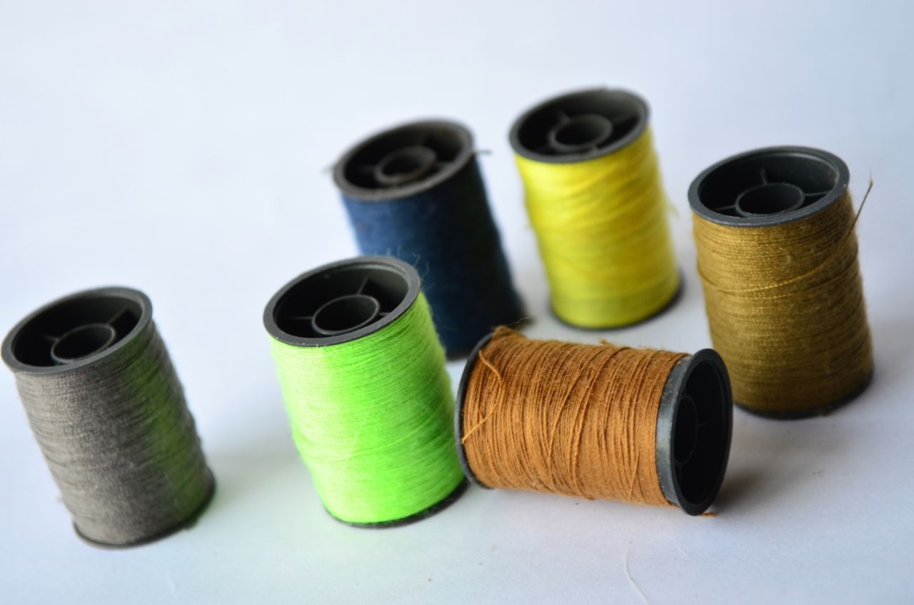 Green Cool Colors Threads Spools Stock Free