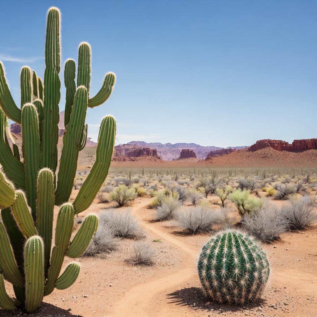 Um cactus numa paisagem by @ai_generated