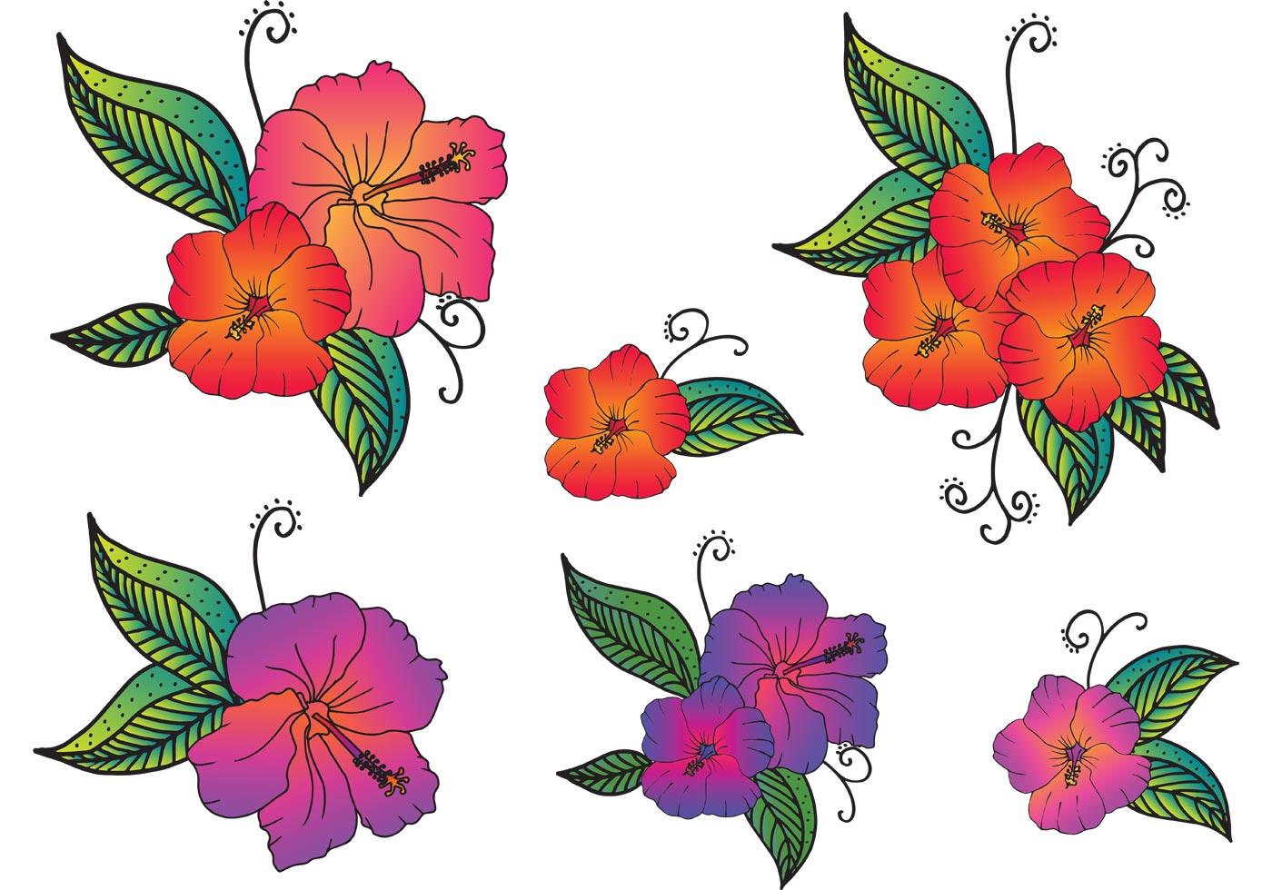 Stock Free Polynesian Flowers Stock Free and Free SVG