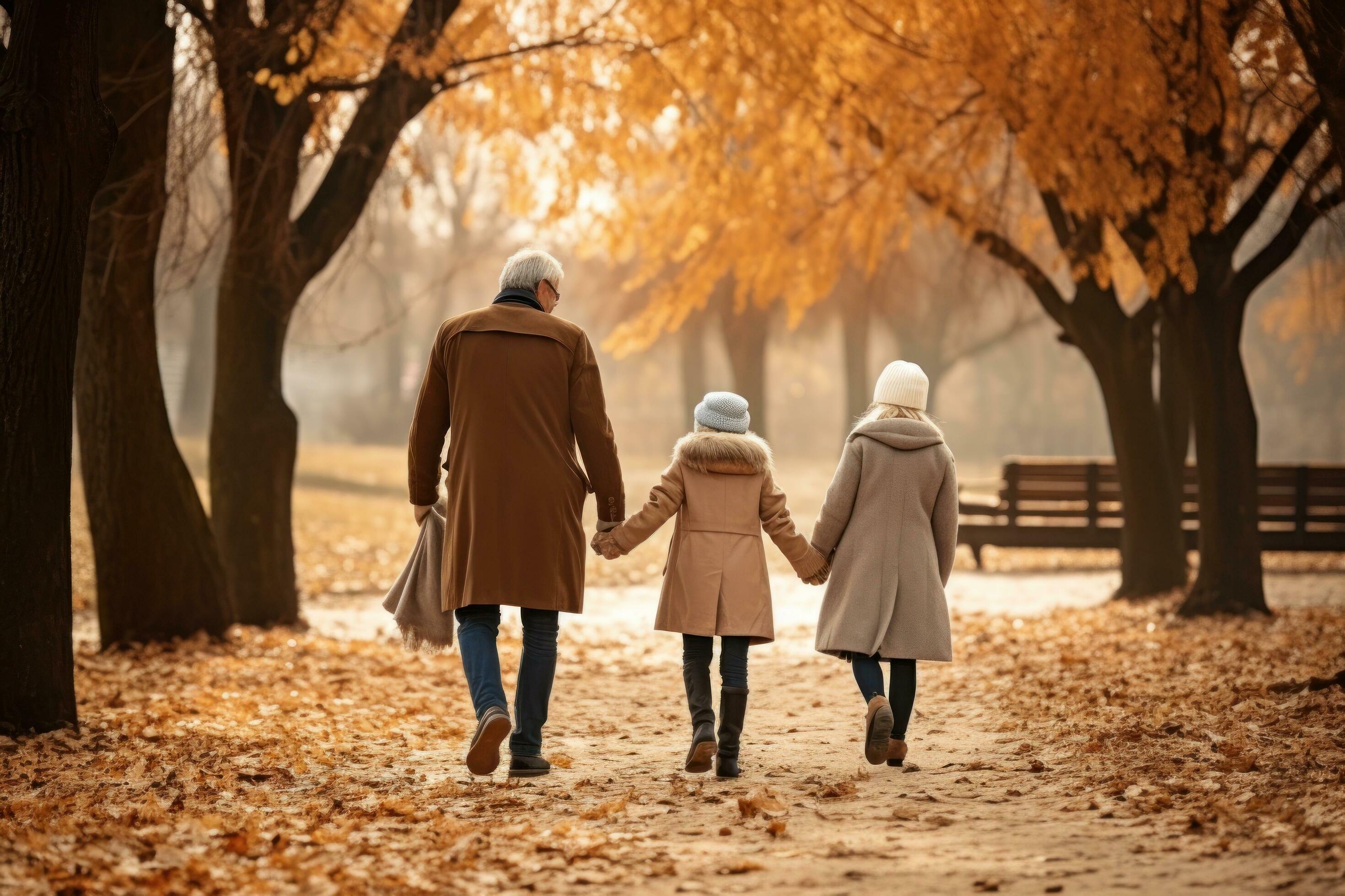 Happy family in the park Stock Free