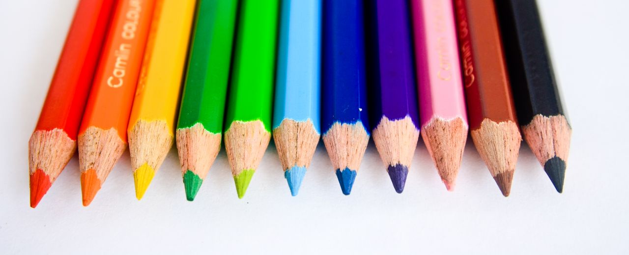 Colored Pencils Rainbow Stock Free