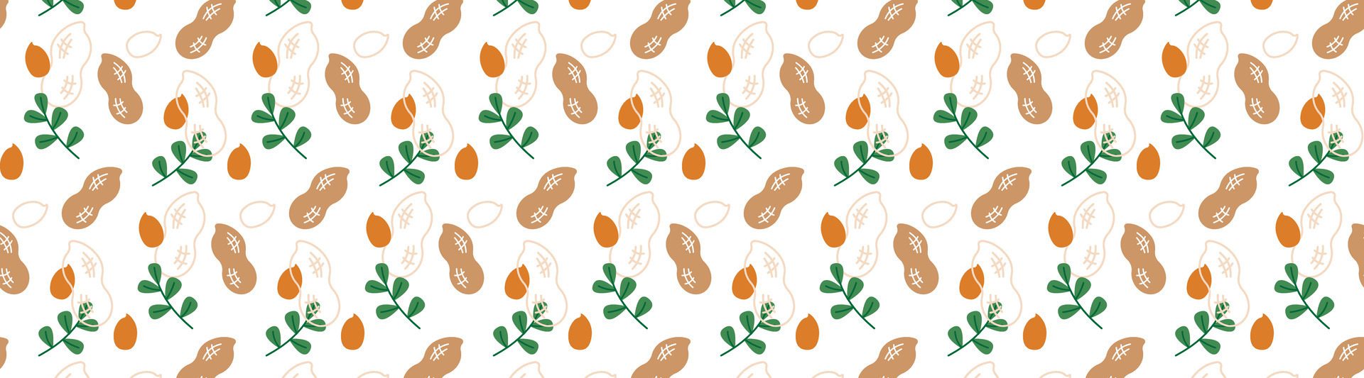 peanut seamless pattern bacground nuts Free Vector