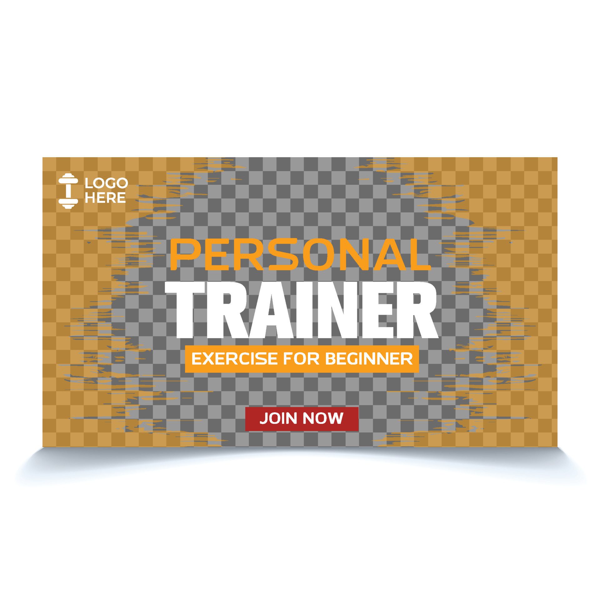 Fitness gym thumbnail and social media web banner template Free Vector