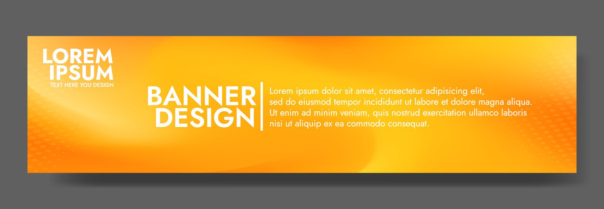 Captivating yellow and orange mesh wave blur banner adding premium depth to promotions Free Vector