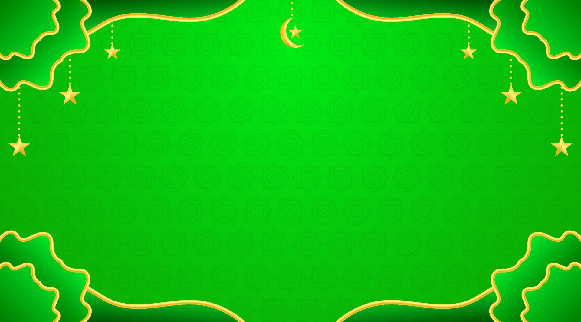 Simple Elegant Islamic Green Banner Free Vector