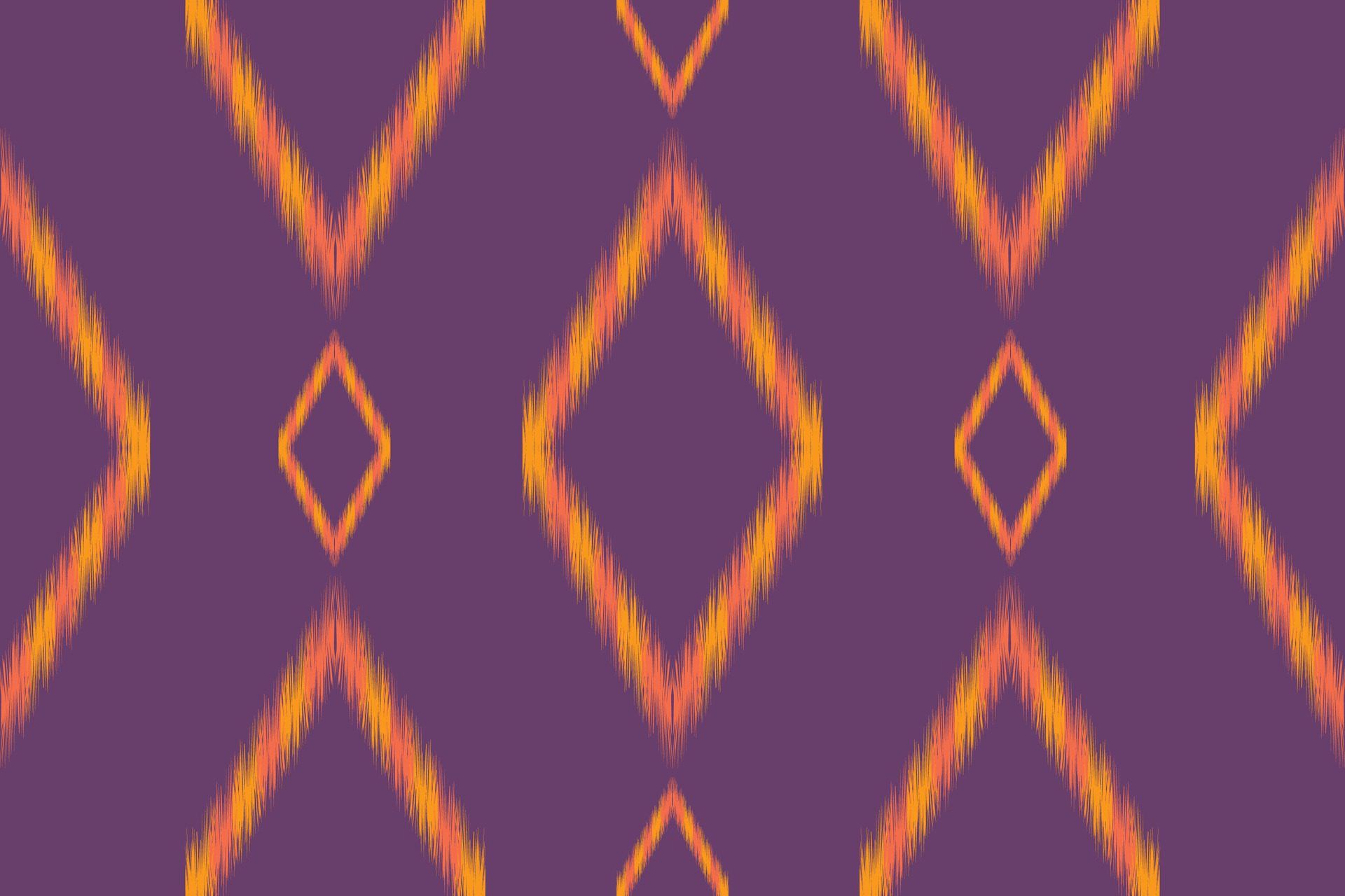 fabric ikat seamless pattern geometric ethnic traditional embroidery style.Design for background,carpet,mat,sarong,clothing, illustration. Free Vector