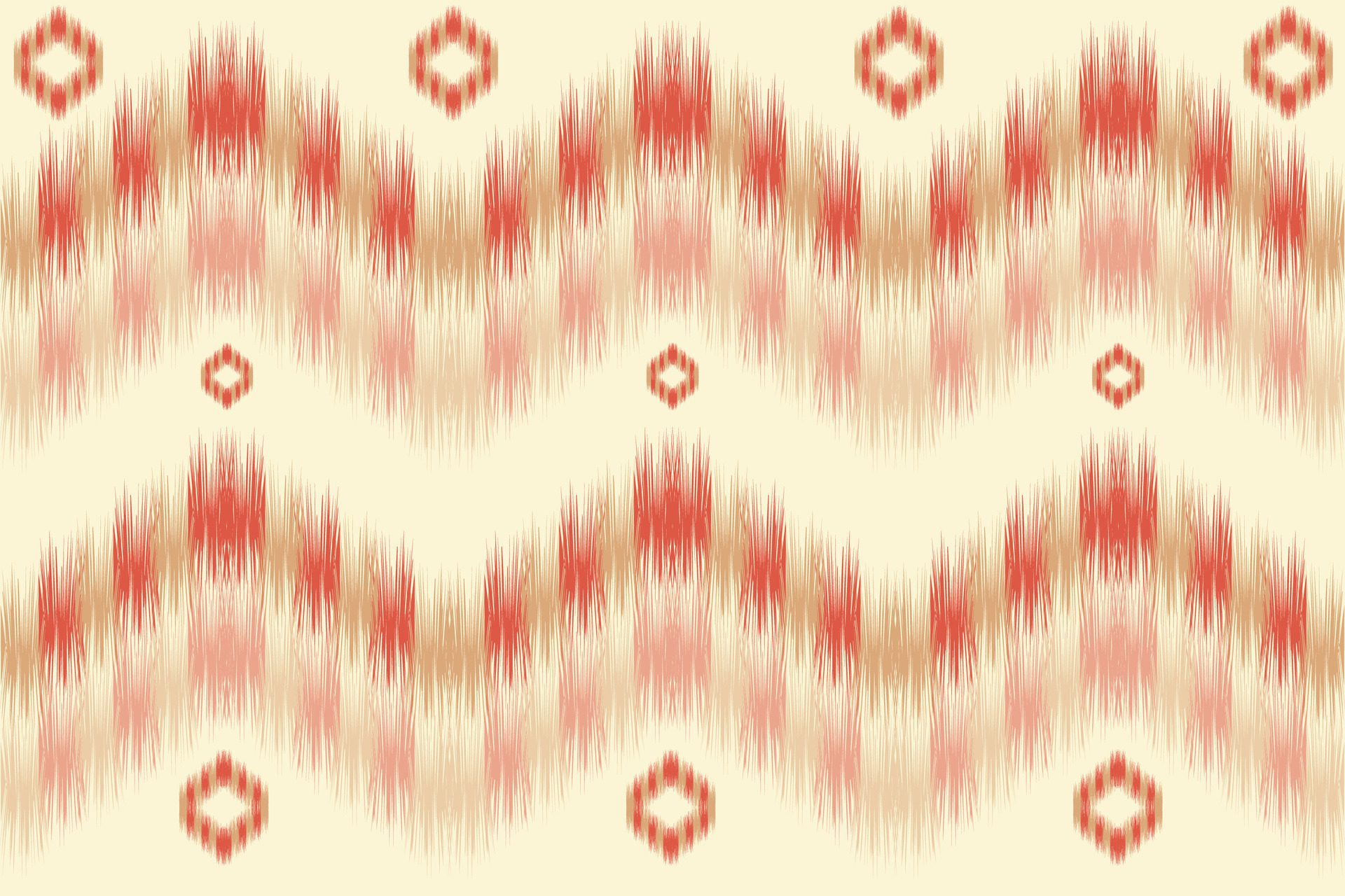 fabric ikat seamless pattern geometric ethnic traditional embroidery style.Design for background,carpet,mat,sarong,clothing, illustration. Free Vector