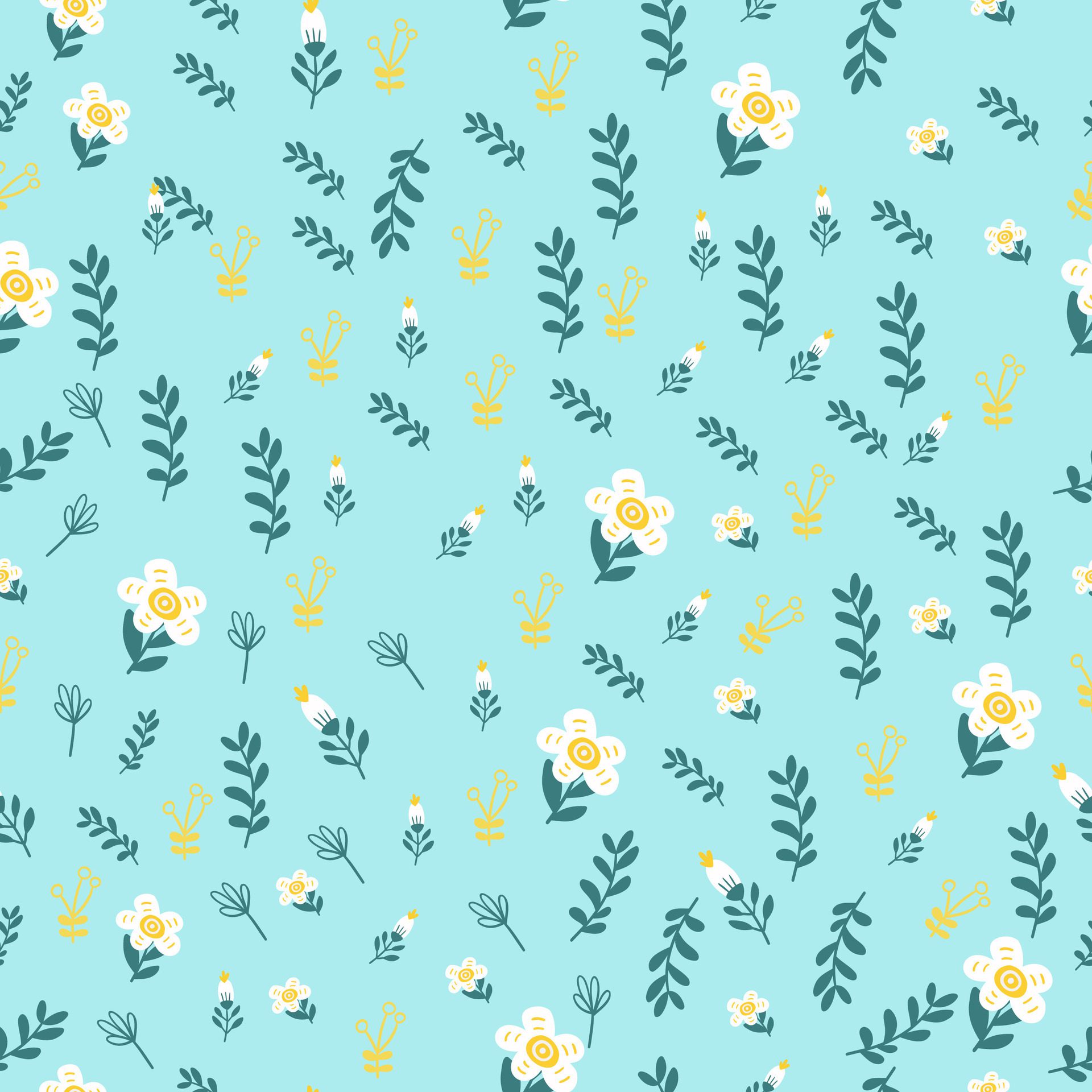 Beautiful seamless Floral pattern design Free Vector