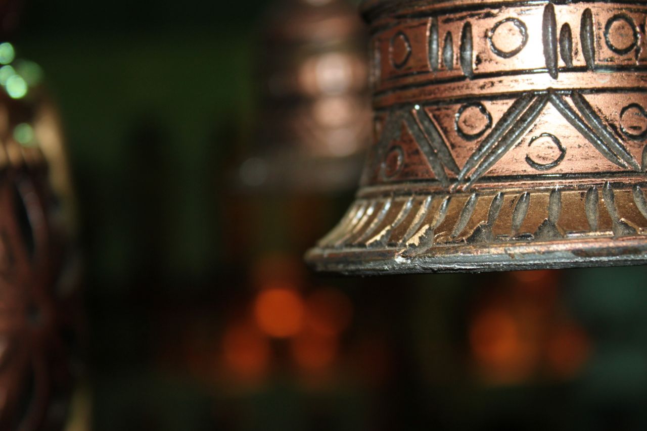 Brass Metal Bell Closeup Stock Free