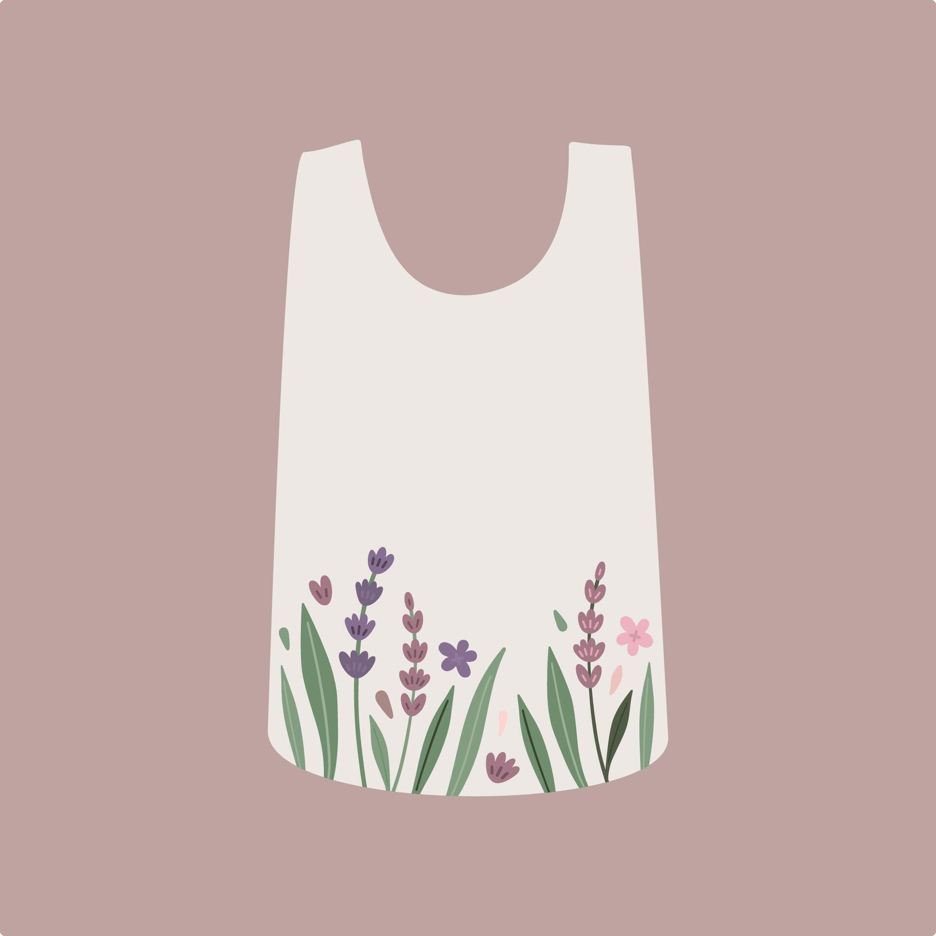 Top wear with lavender flowers Stock Free