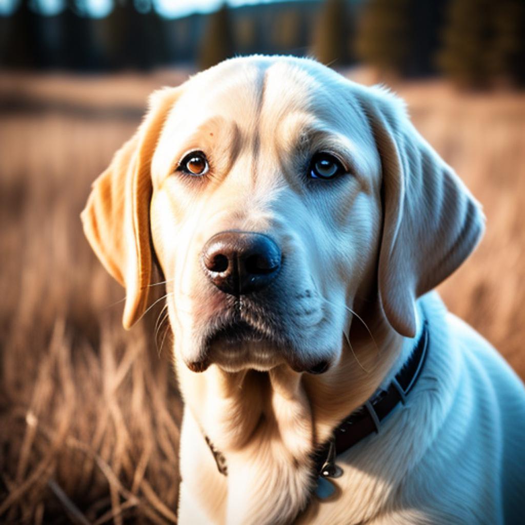 Labrador în heaven Portrait by @ai_generated