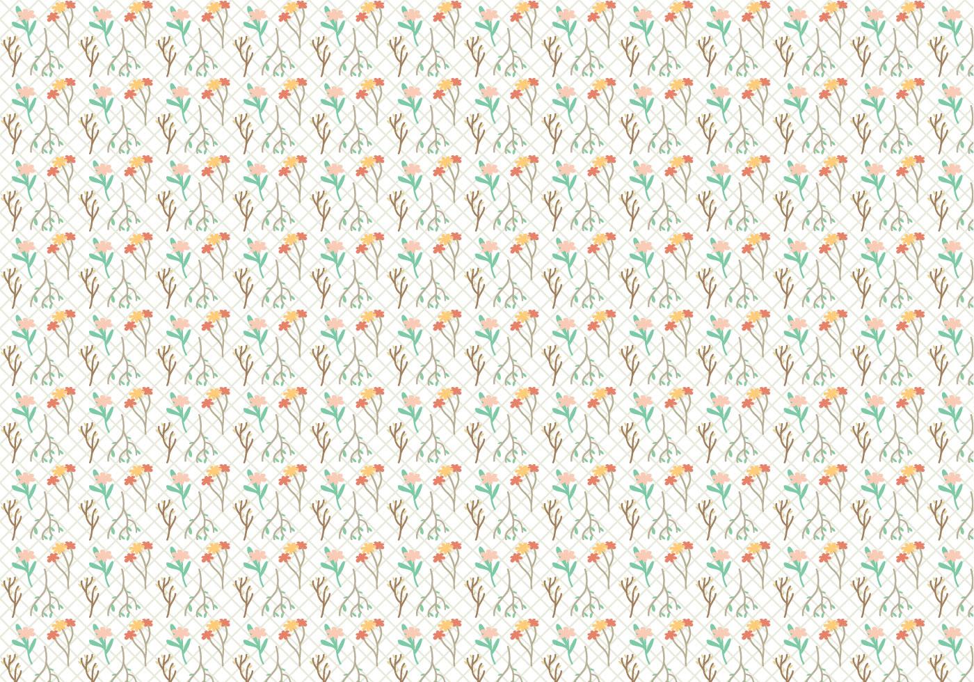 Flowers and Plants Pattern Vector Stock Free and Free SVG