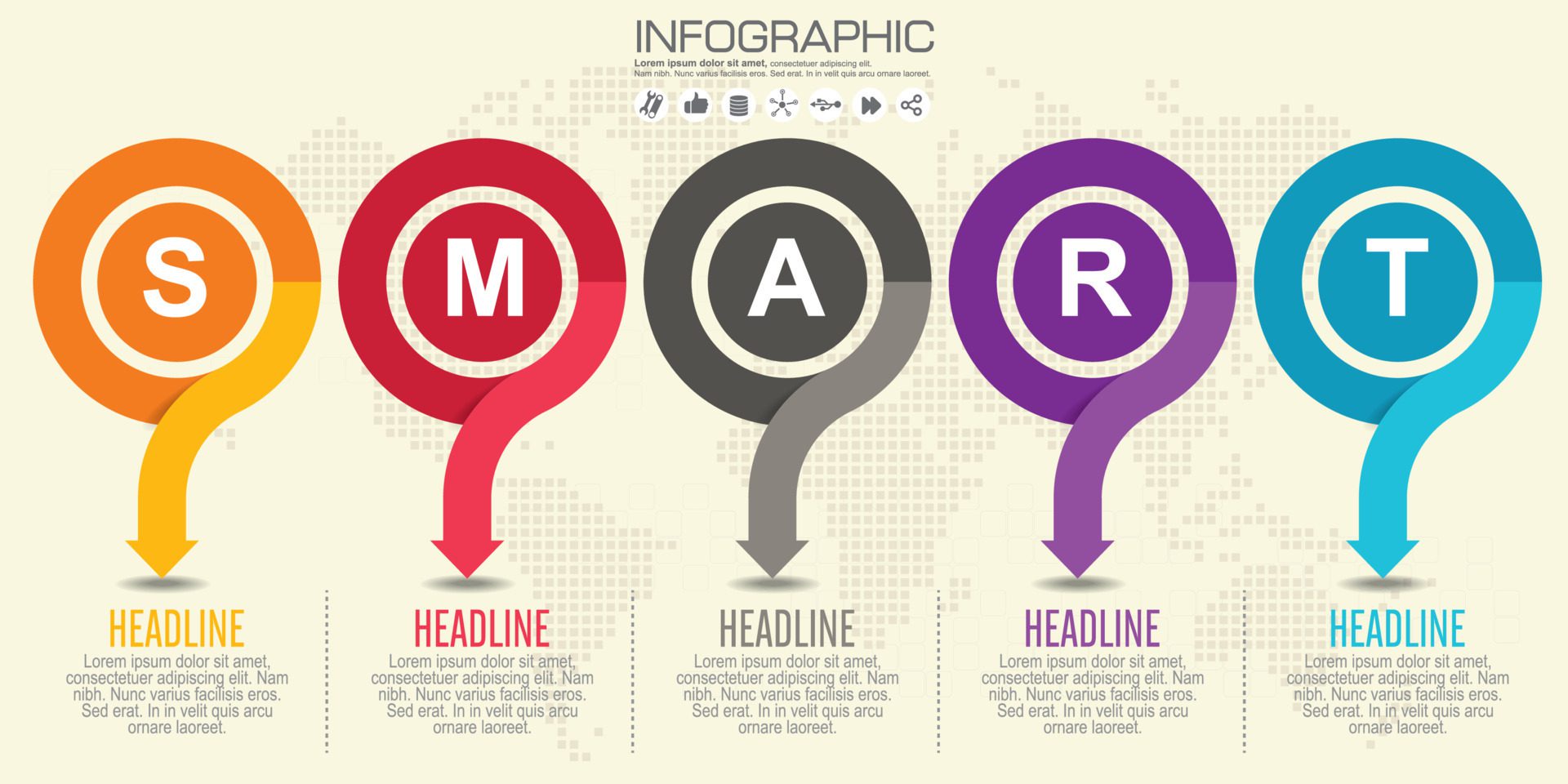 Business Infographics circle origami style Vector illustration. can be used for workflow layout, banner, diagram, number options, step up options, web design. Free Vector