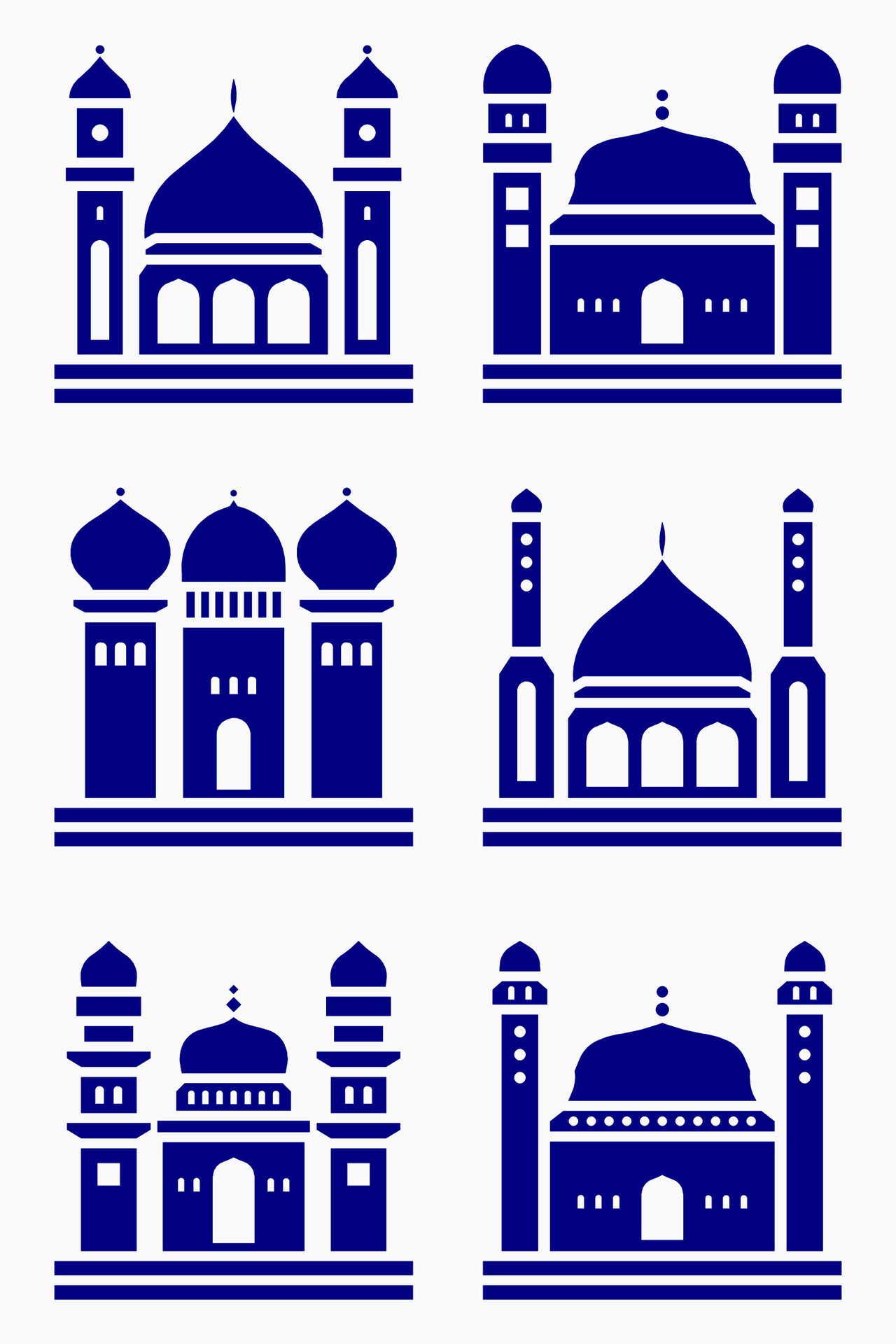 Mosque muslim pattern for decoration, background, panel, and cnc cutting Free Vector