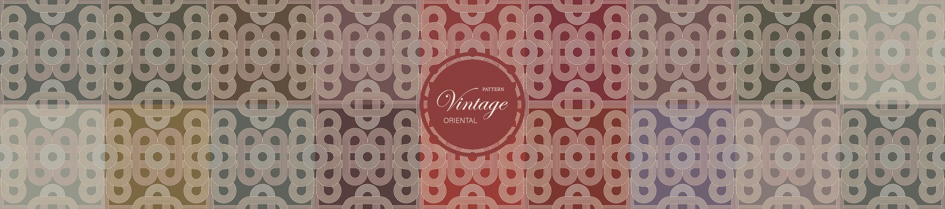 Oriental seamless pattern in geometric traditional Asia vintage style. Free Vector