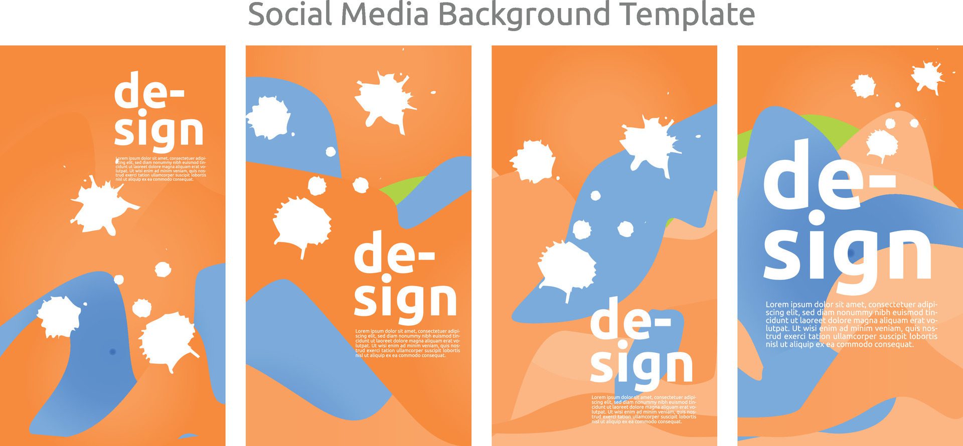 Modern Abstract Social Media banner Template . Perfect for your promotion banner on social media. feed background design. Free Vector