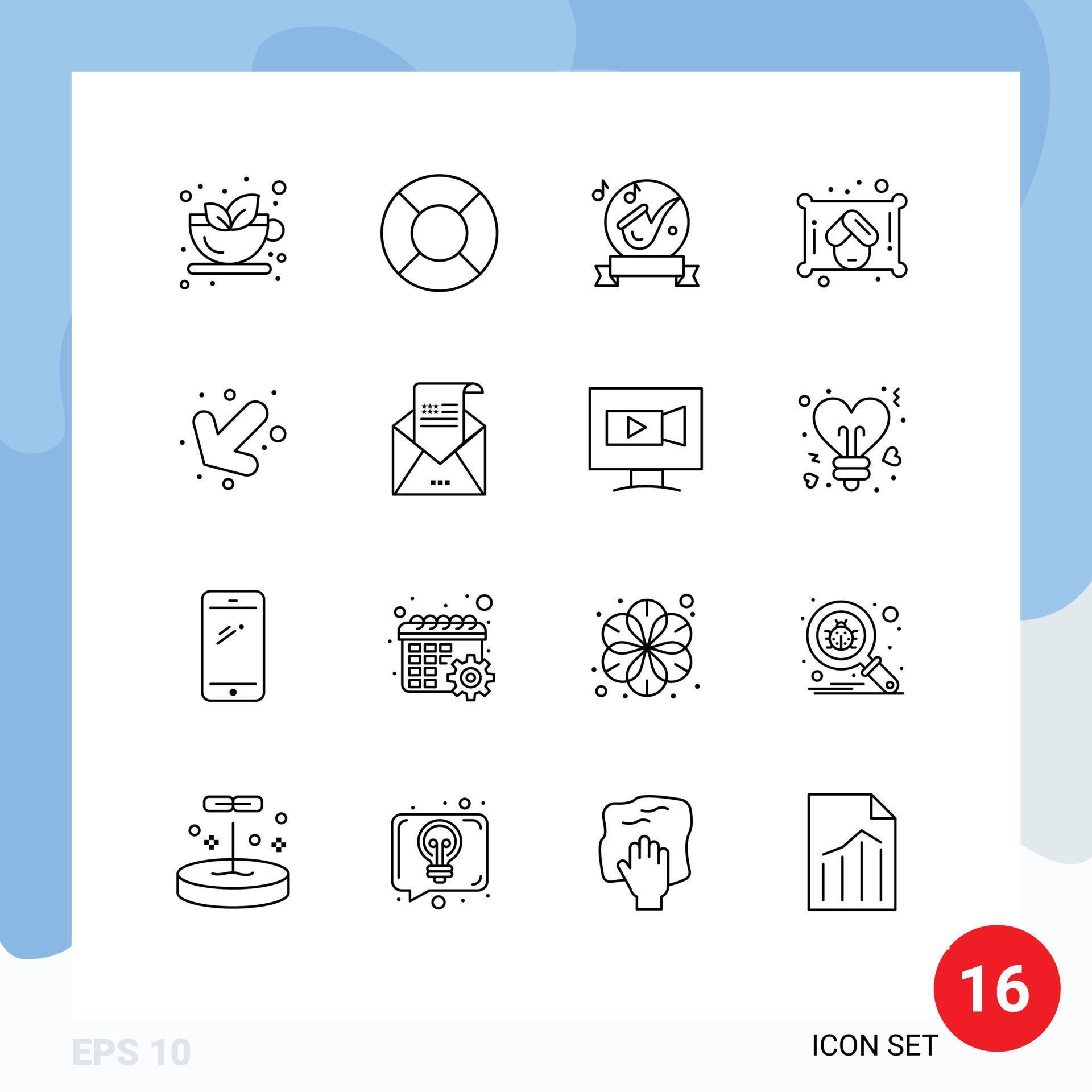 User Interface Pack of 16 Basic Outlines of left arrow instrument sauna woman Editable Vector Design Elements Stock Free