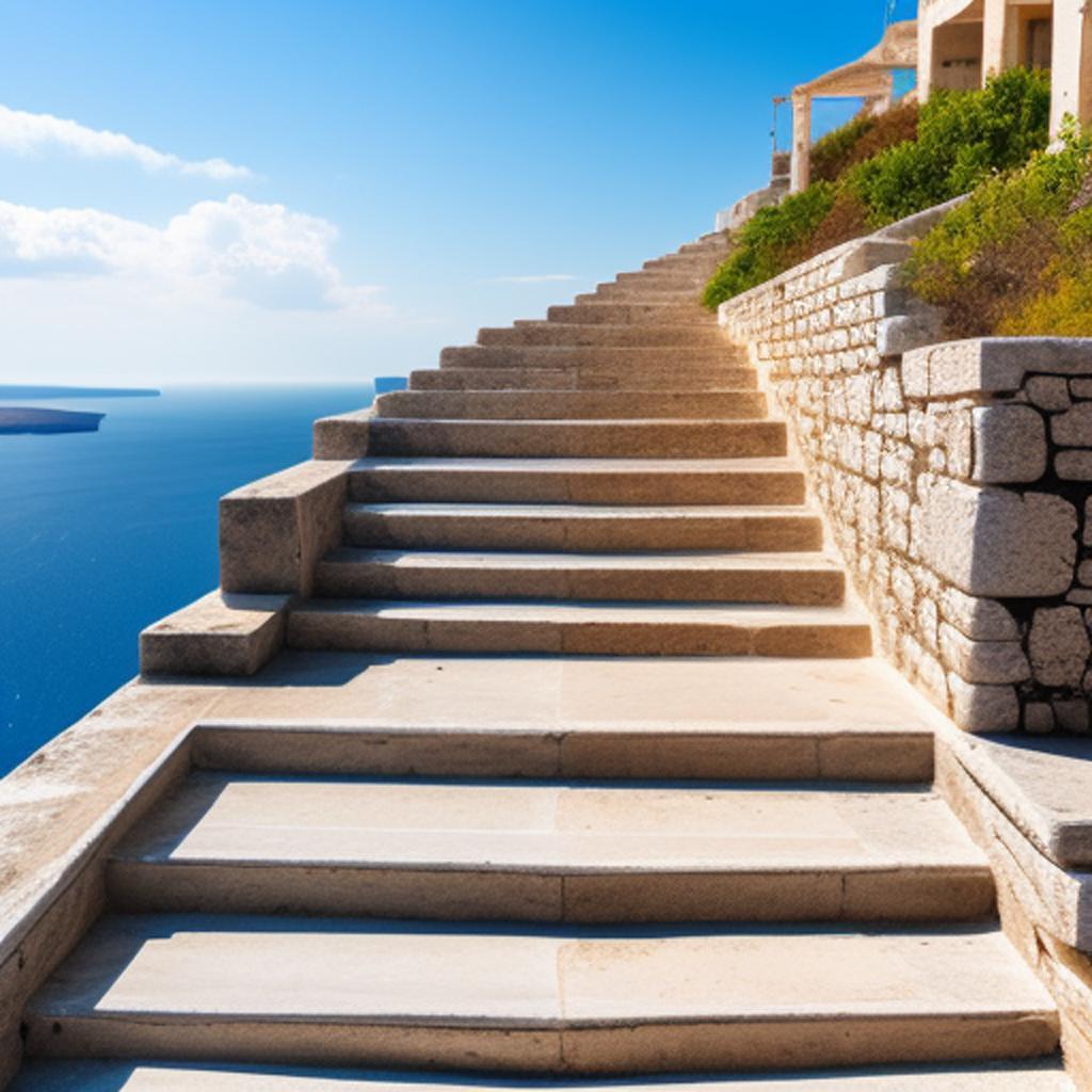 Escaleras de Grecia by by @ai_generated