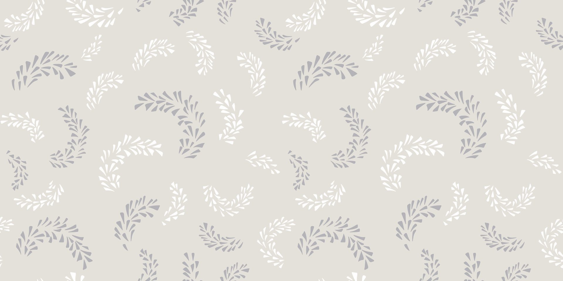 Monochrome light seamless pattern with abstract branches in tiny shapes drops, spots, dots. hand draw sketch. Simple minimalist background patterned. Free Vector