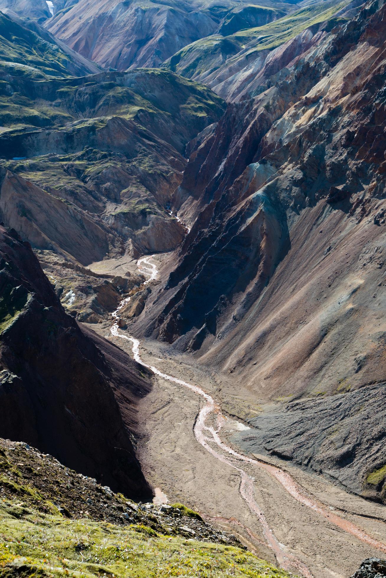 Amazing canyon with a river between mountains Stock Free