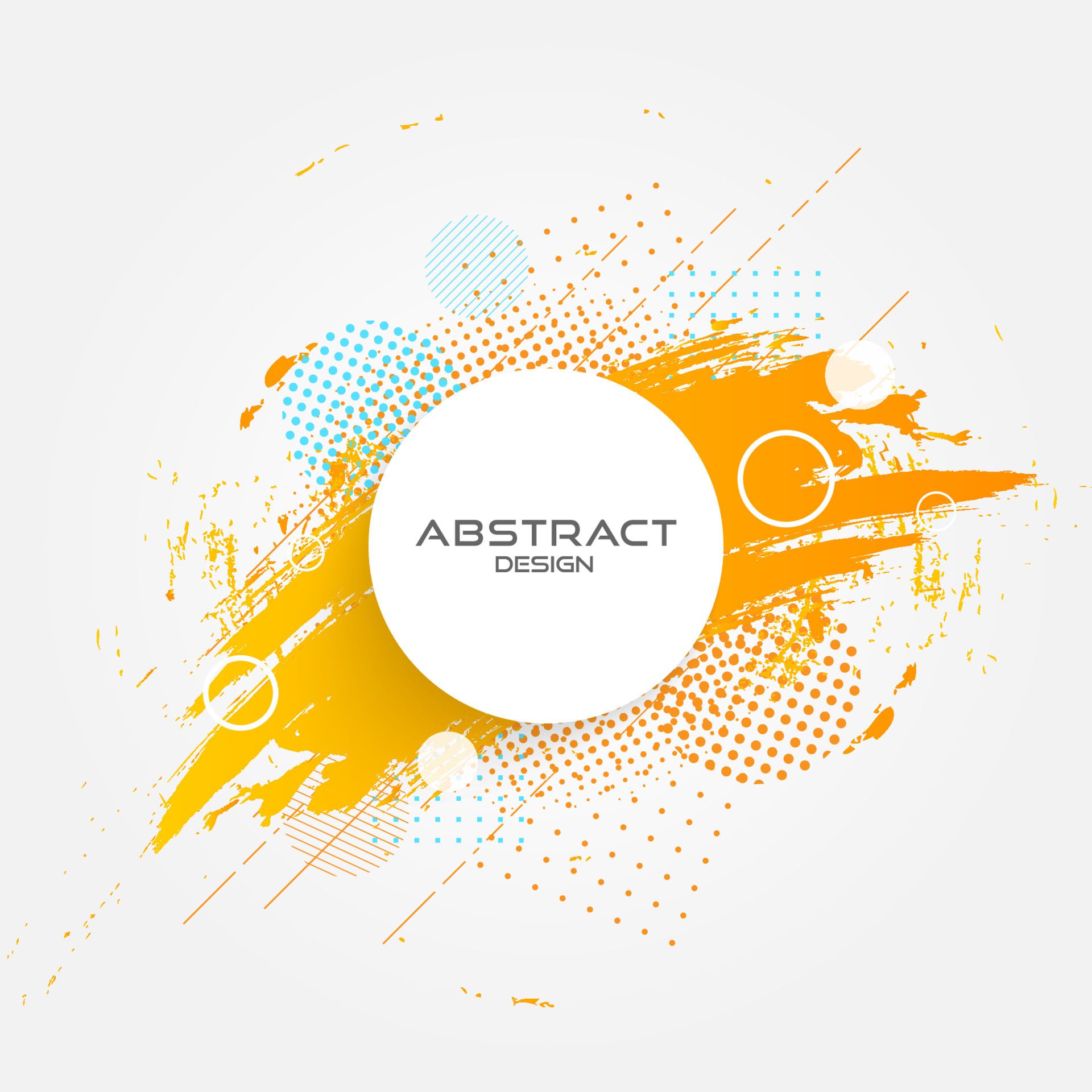 Abstract circle banner grunge design. Free Vector and Free SVG