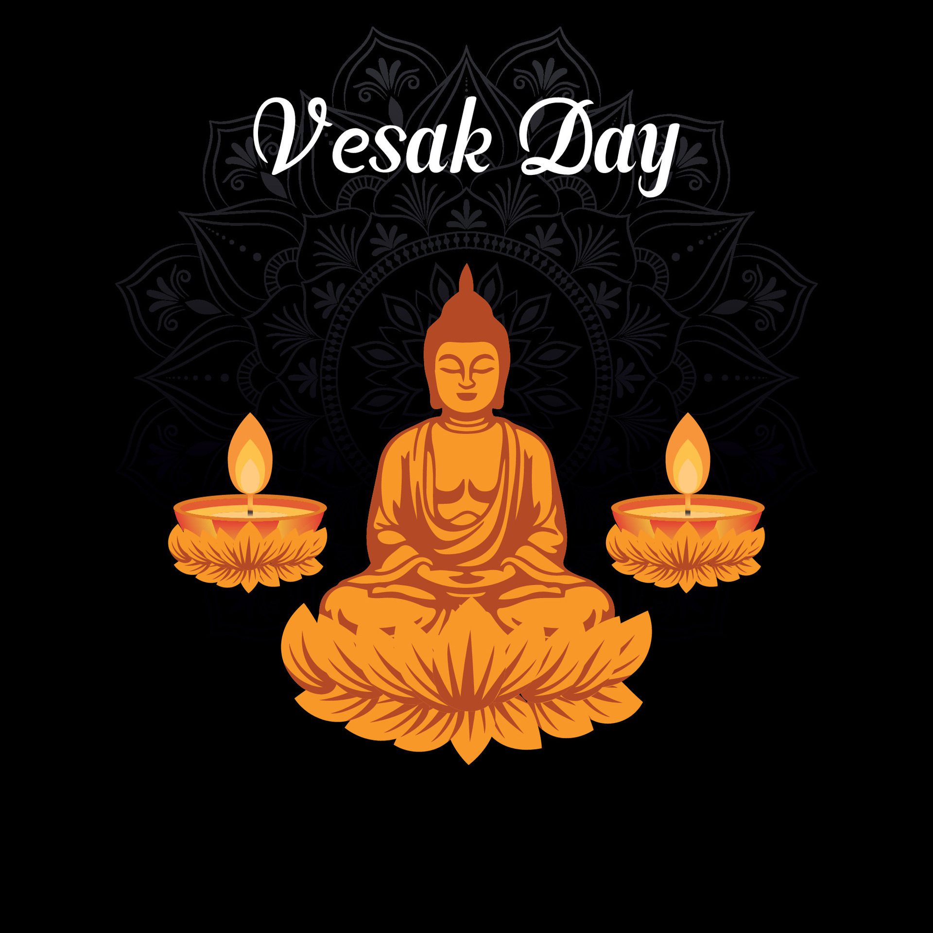 
									Flat vesak day illustration festival celebration and vesak day Banner Free Vector