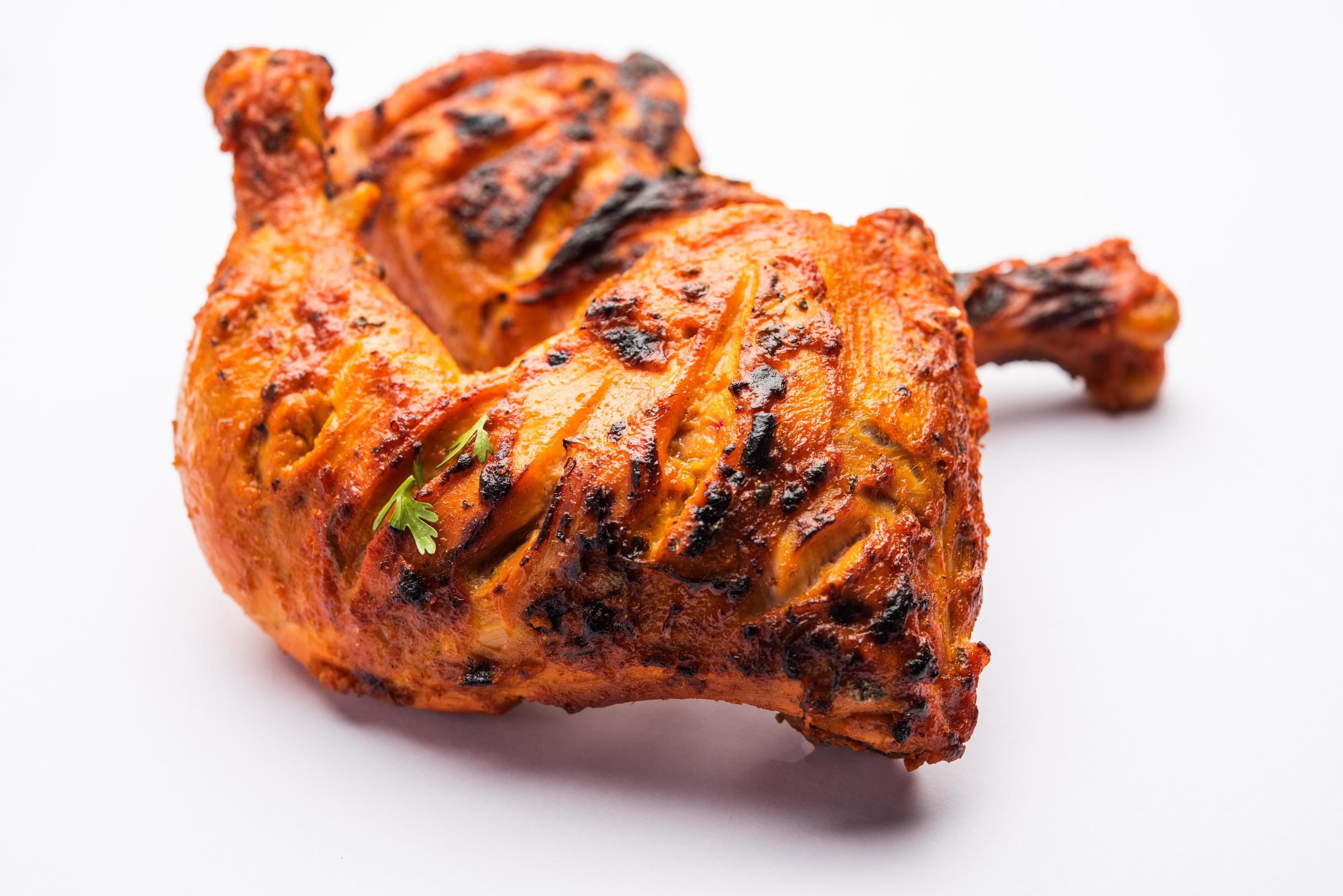 Tandoori Chicken is an Indian non vegetarian spicy food Stock Free