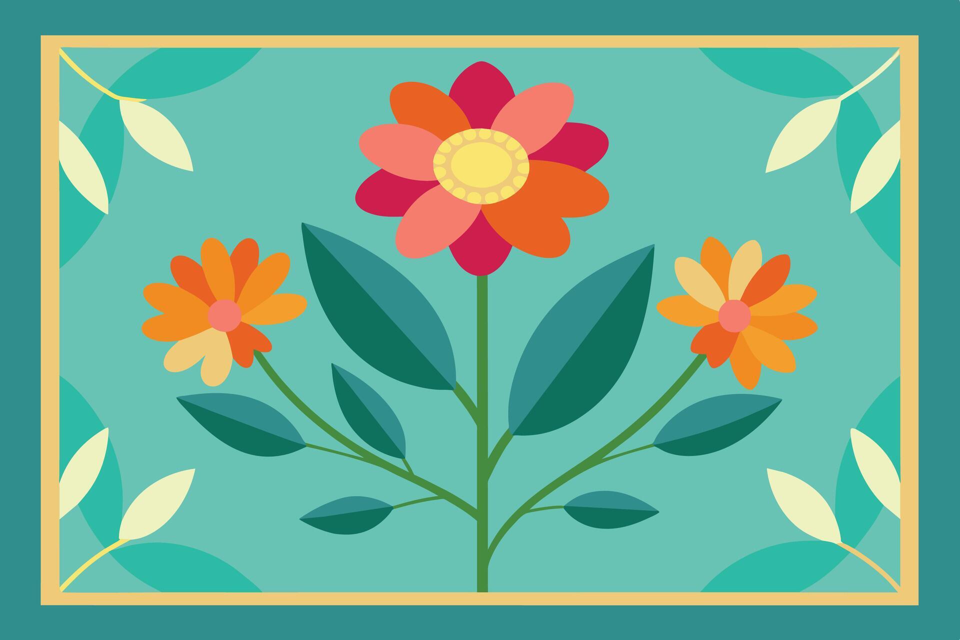 Spring Flower Frame Background Stock Free