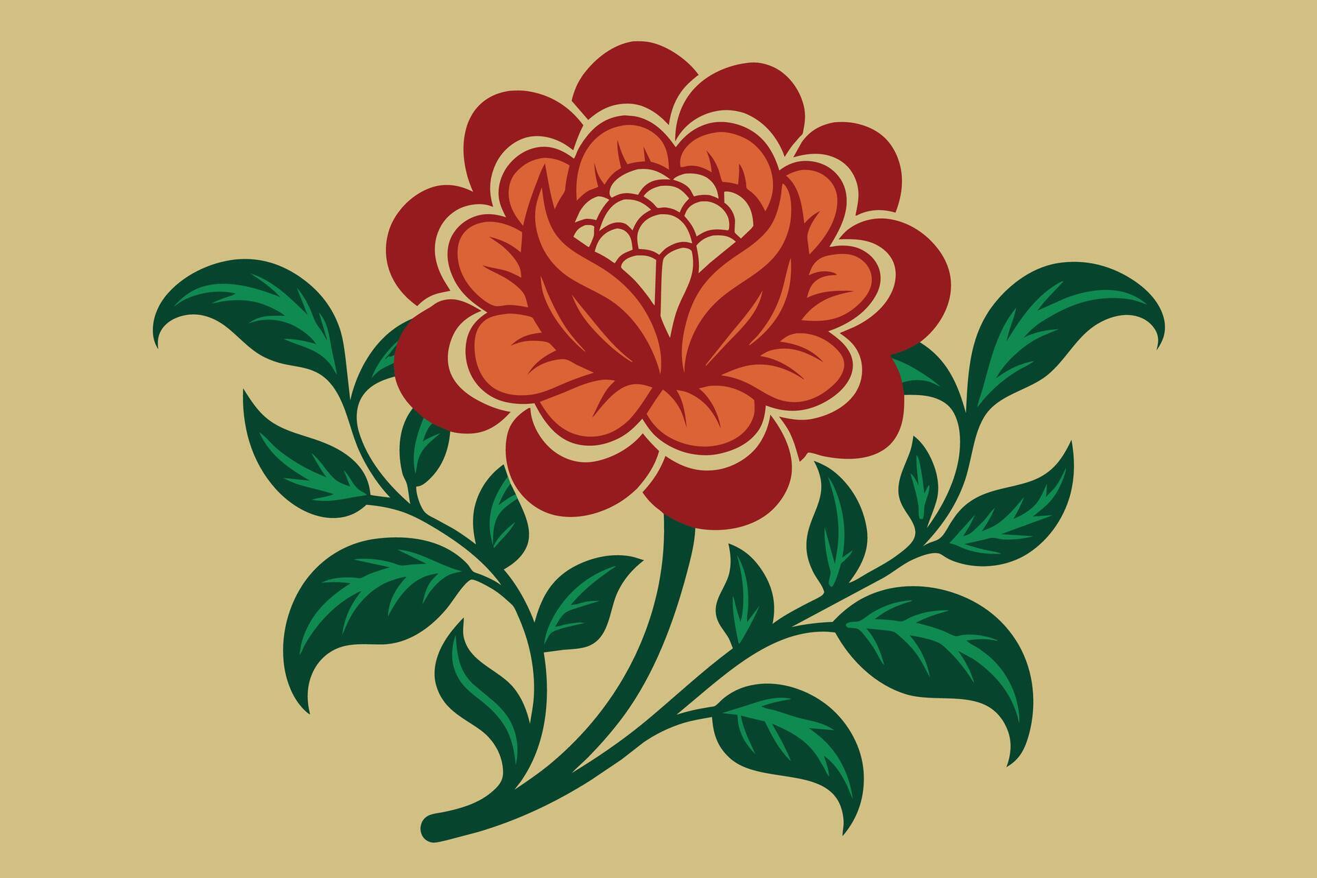 Vintage Detailed Flower Vectors Stock Free