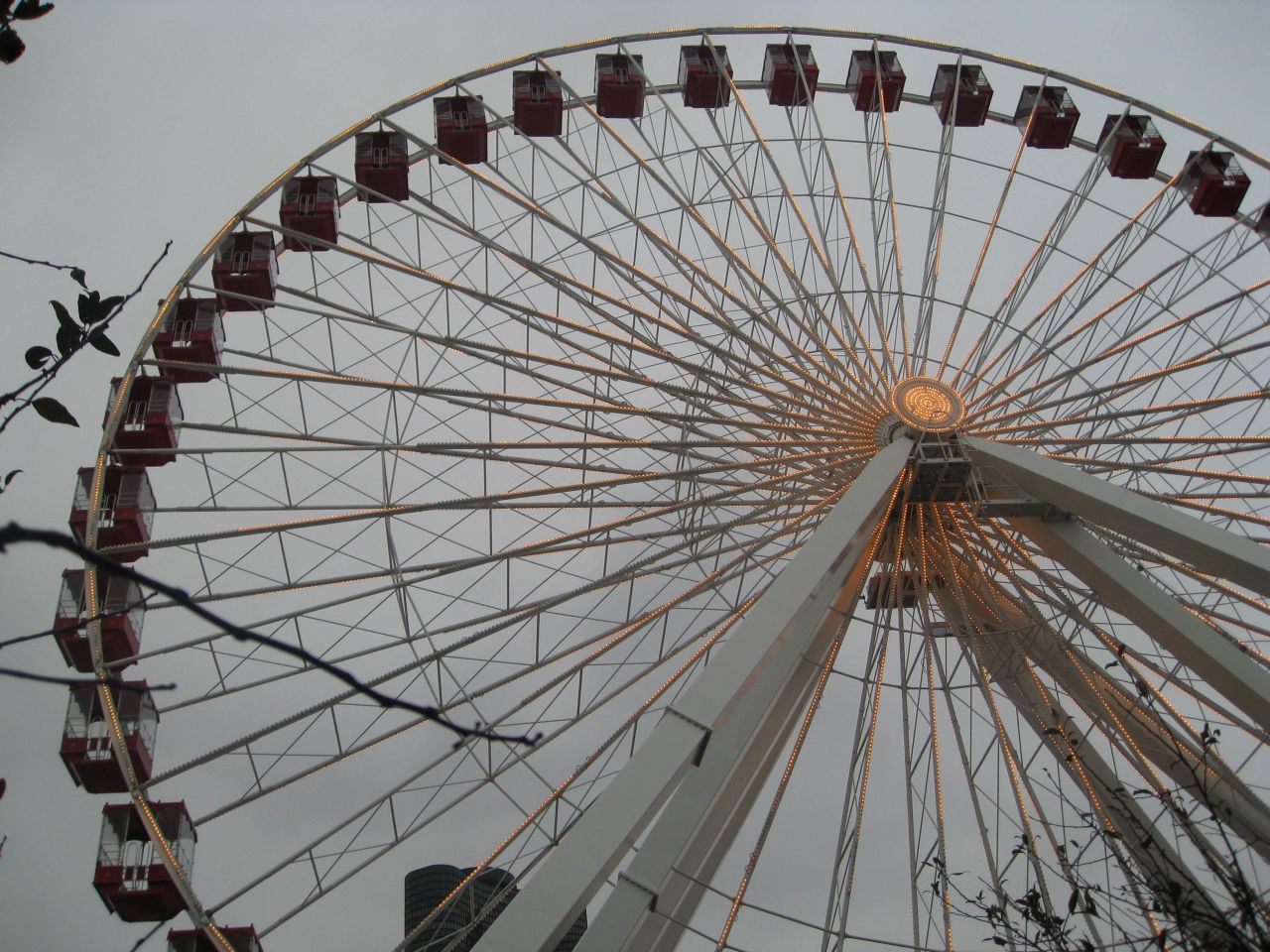 Navy Pier Giant Wheel Chicago Stock Free