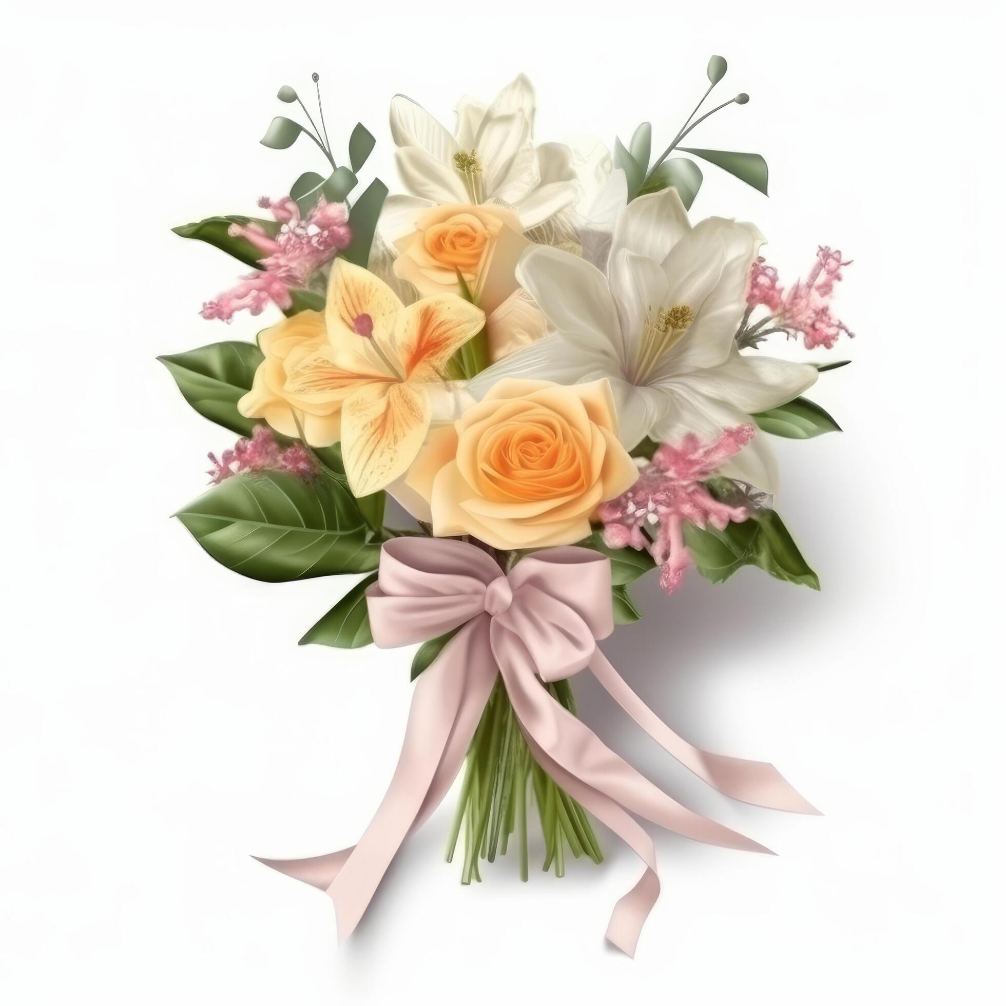 Bouquet flower. Illustration Stock Free