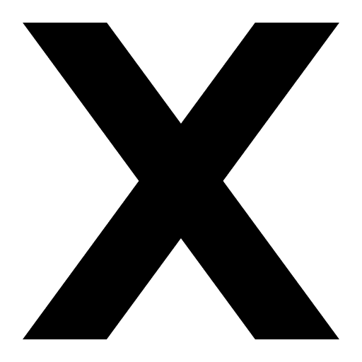 Letter, x, letter x icon