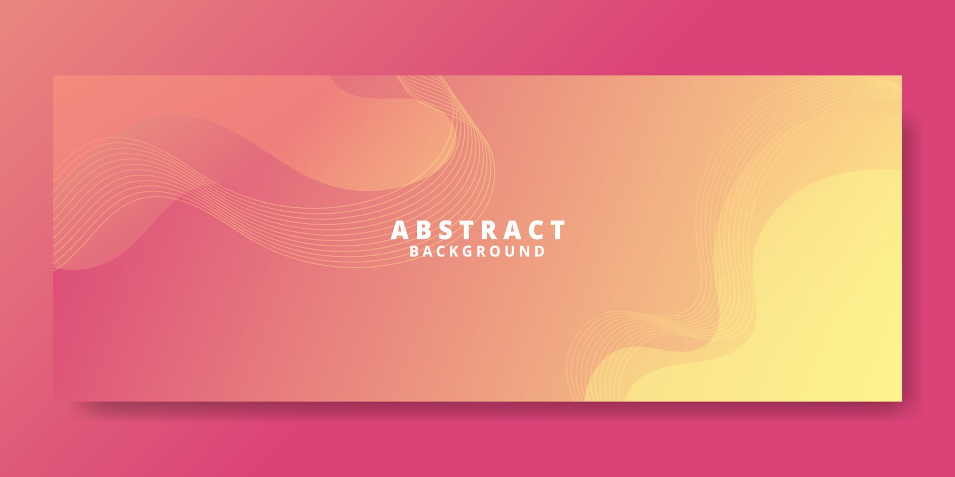 Abstract Orange Fluid Wave Banner Template Free Vector