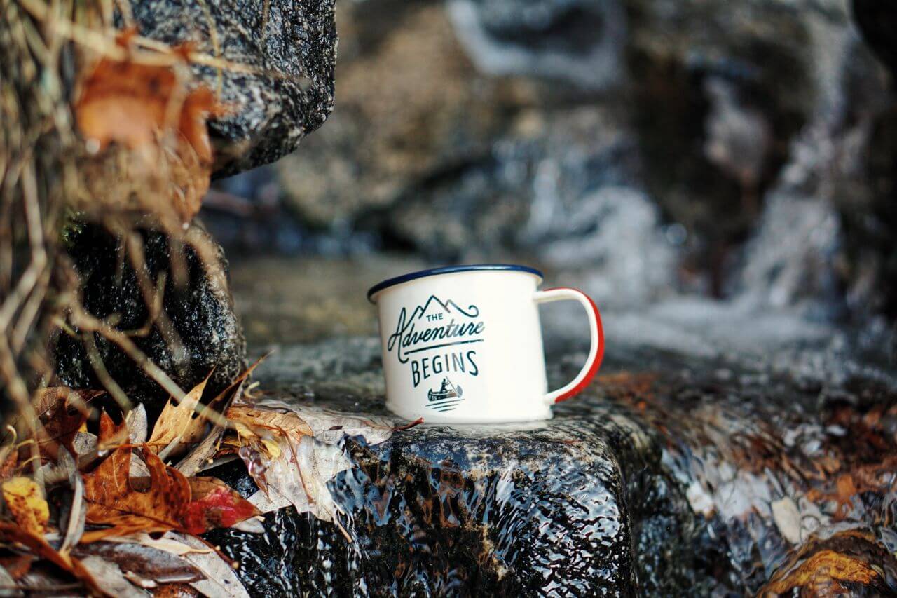 Adventure Begins Mug Cup Stock Free