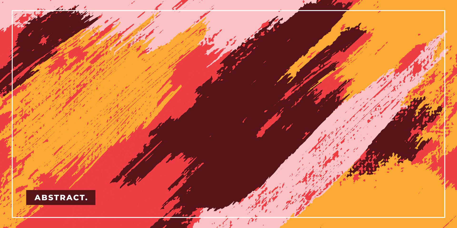 Abstract contemporary art painting background. Brush strokes texture. Colorful and vibrant colors. For poster, banner, cover, or presentation. Free Vector