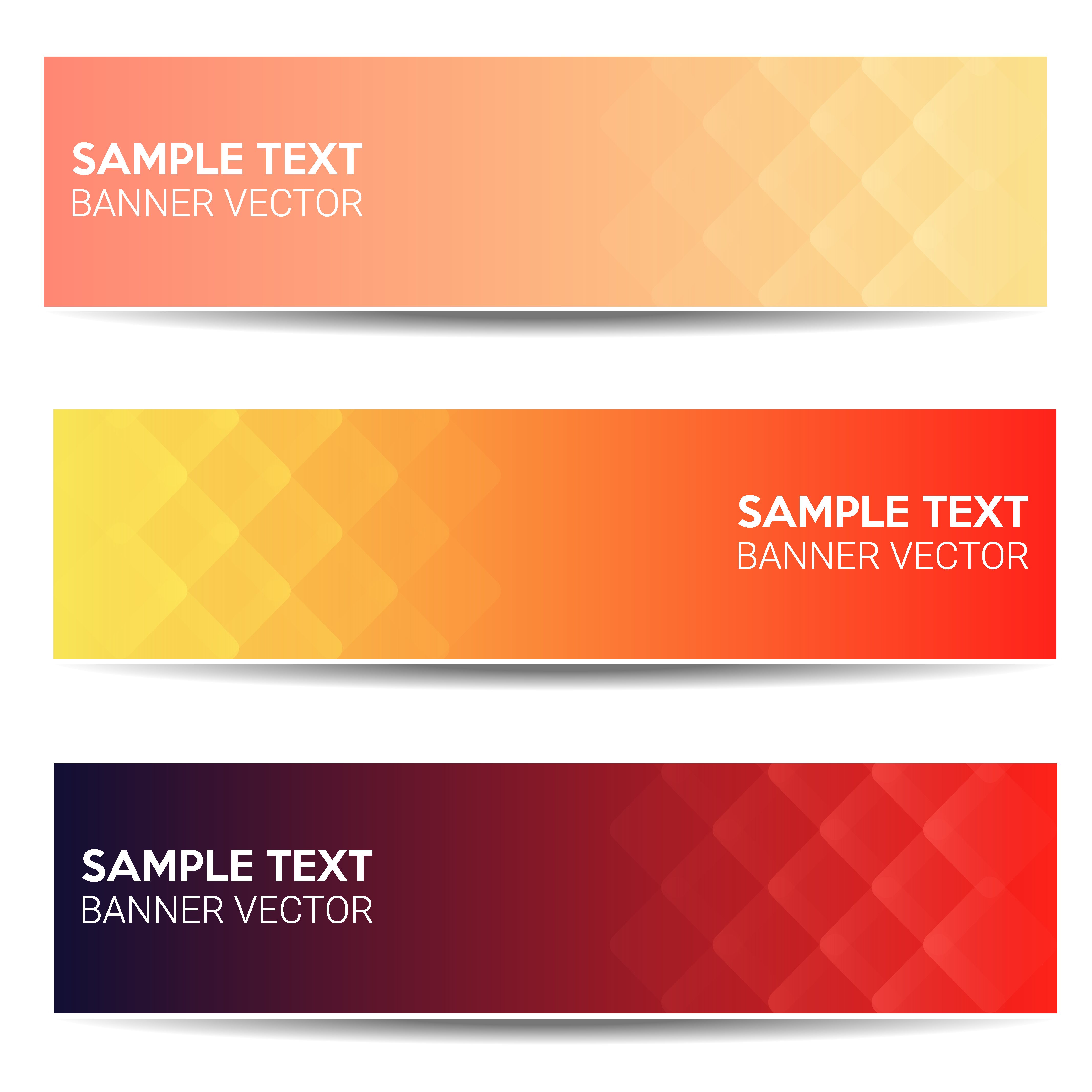 Abstract beautiful banner color gradient background Free Vector