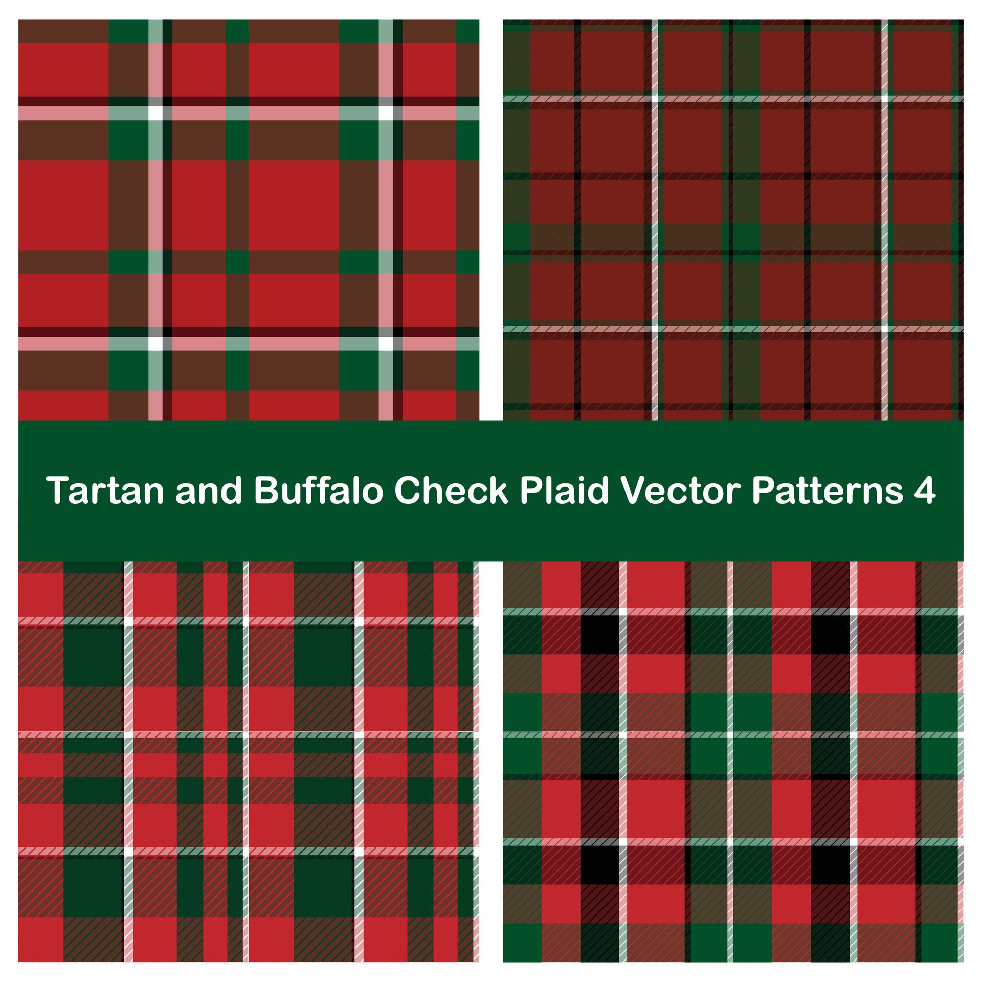 classic tartan plaid seamless pattern Free Vector